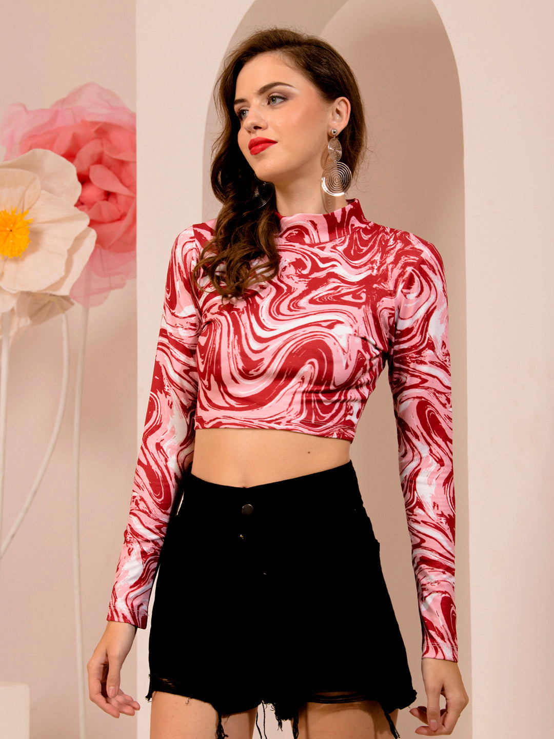 TANDUL  Casual Regular Sleeves Printed Women Multicolor Top