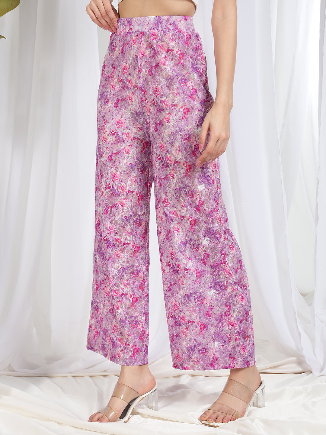 TANDUL Women Pink Printed Trouser