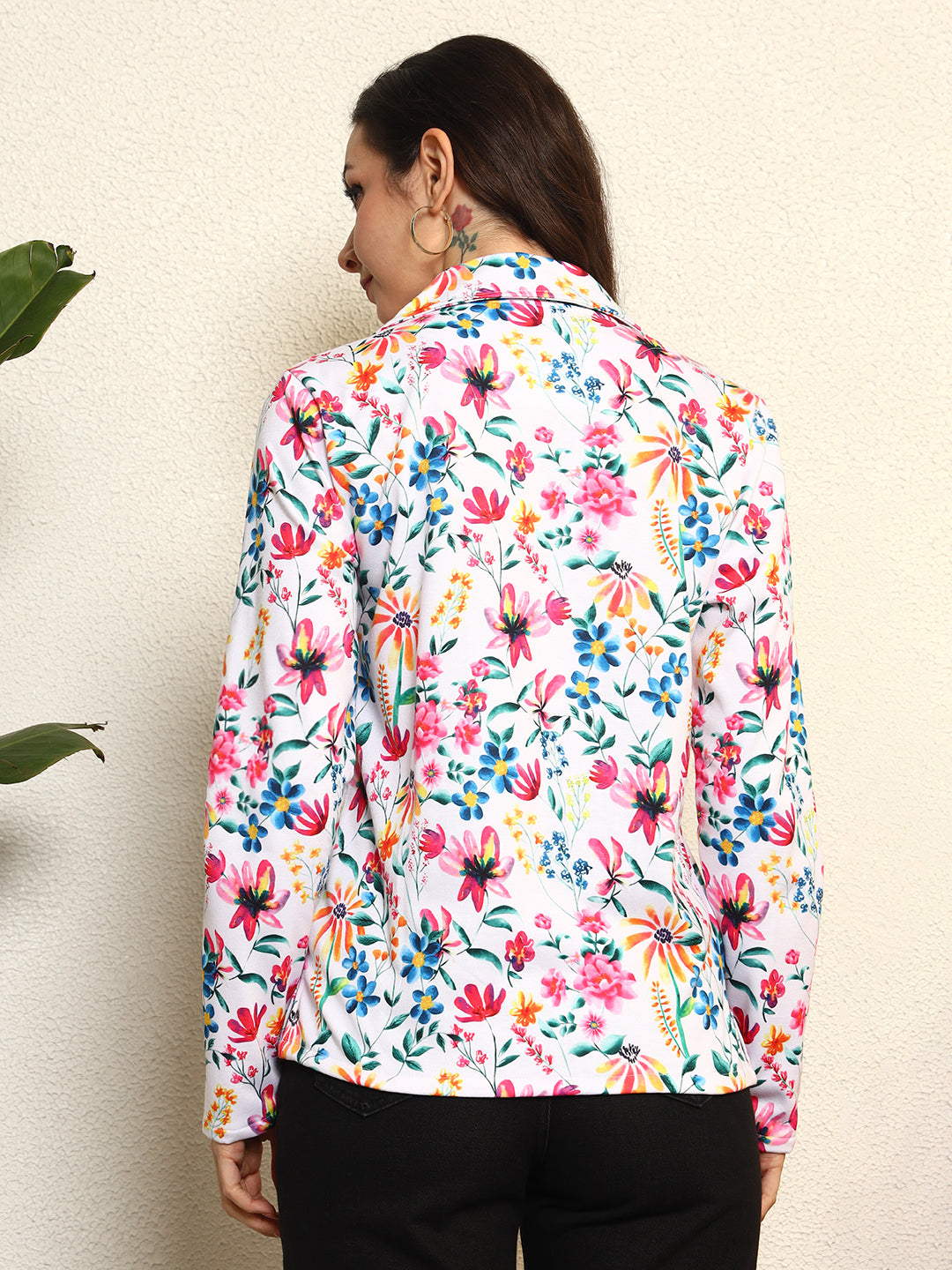 TANDUL Women Multicolor Floral Printed Blazer