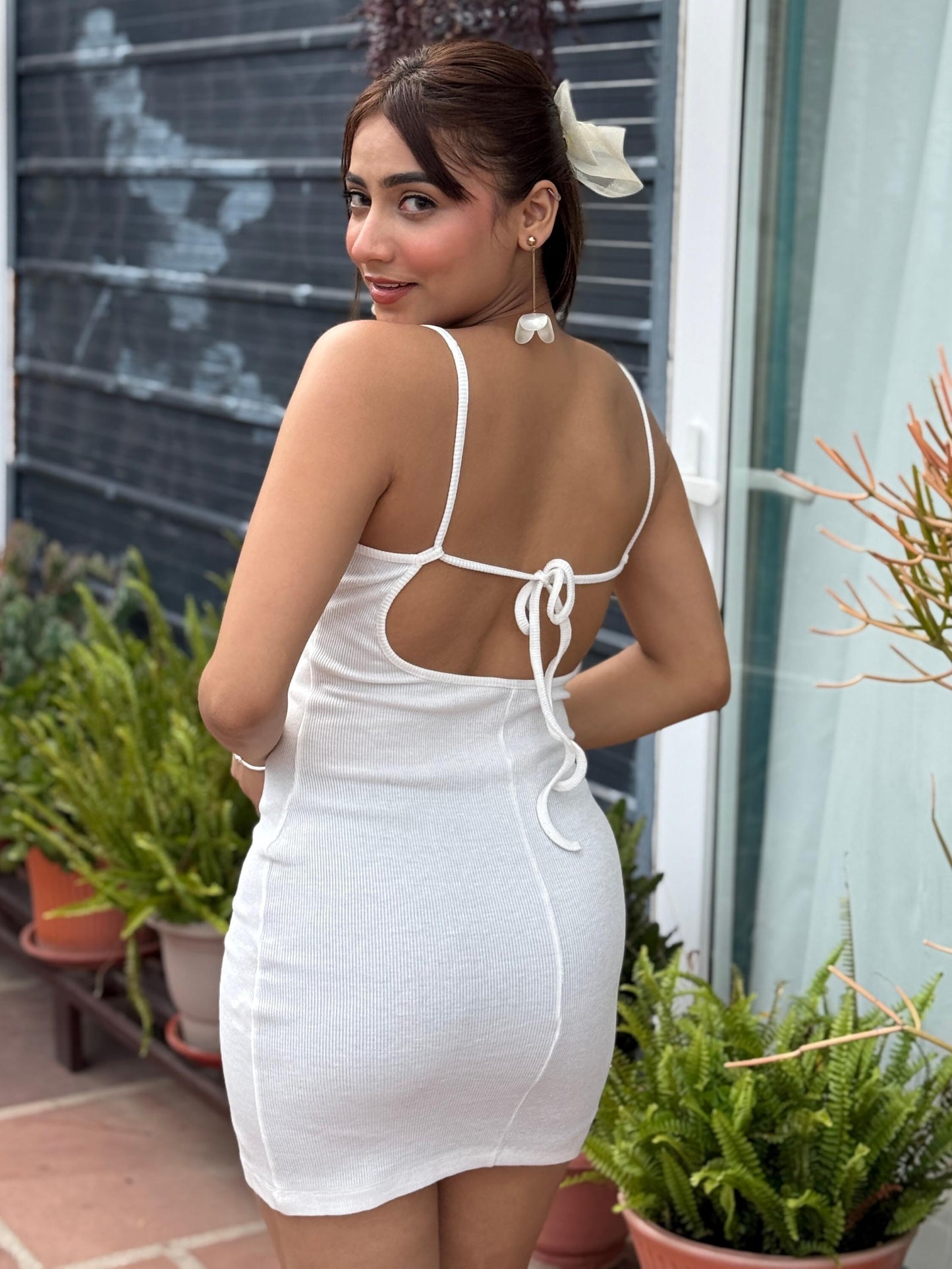 TANDUL  Women Bodycon White Dress