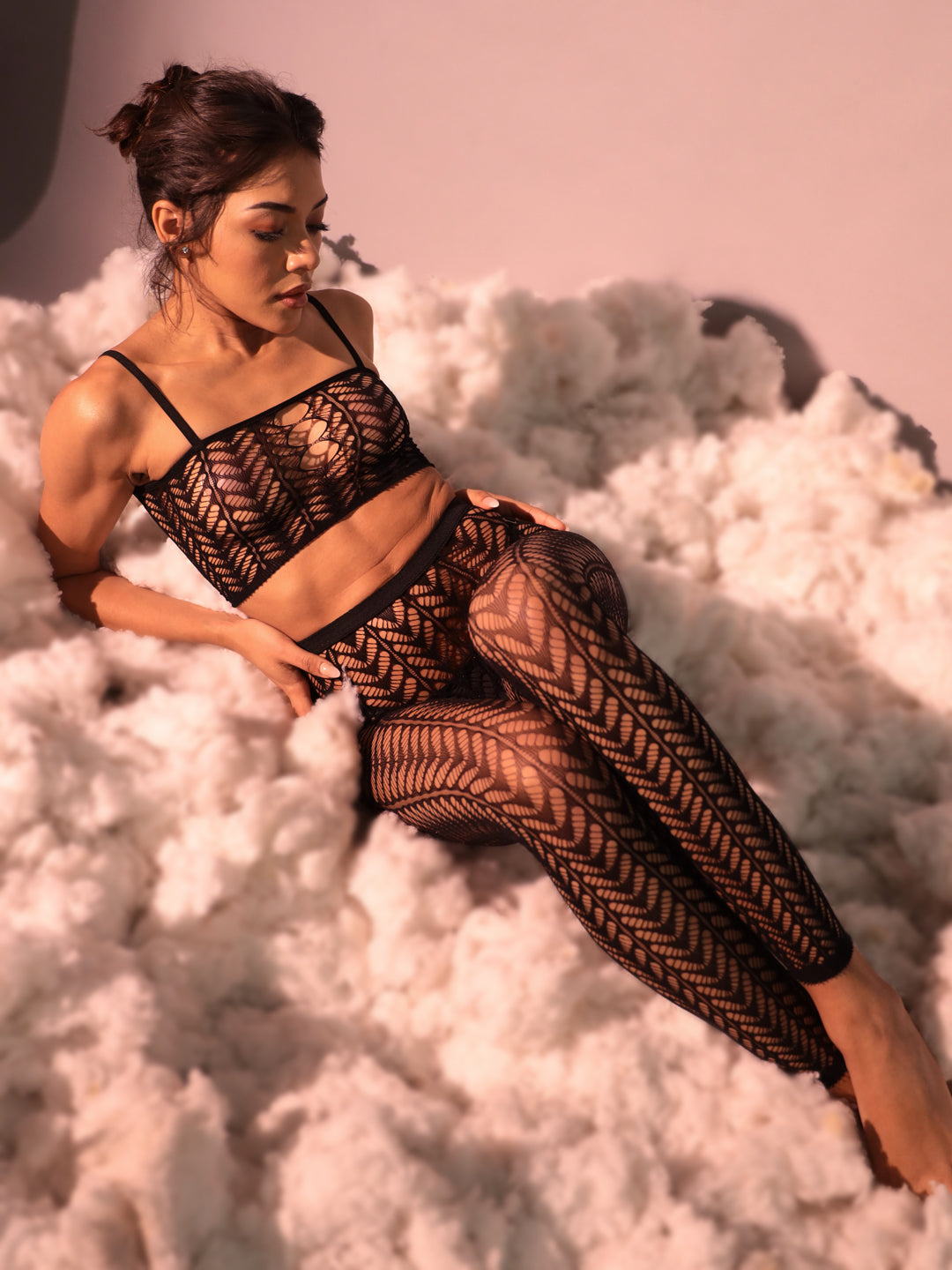 ELTIRE Women's Polyimide Two piece Body Stocking
