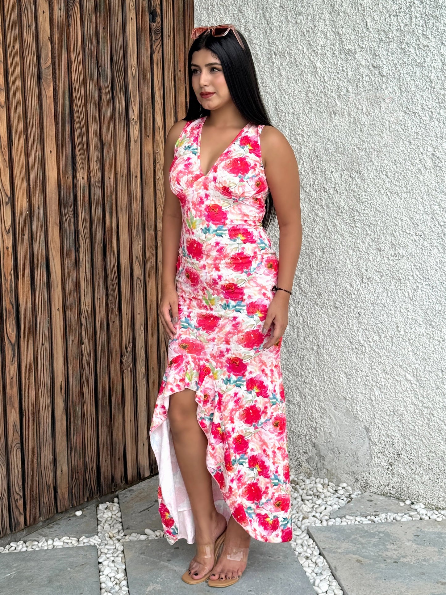 TANDUL Women Pink Floral Dress