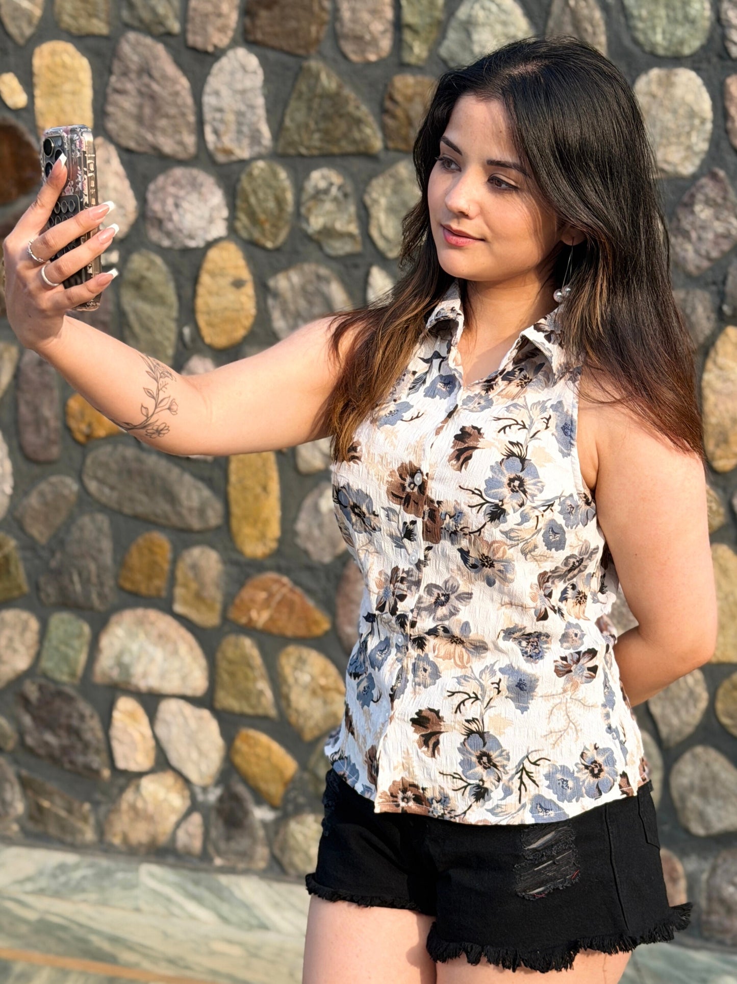 TANDUL Women Regular Fit Printed Casual Shirt