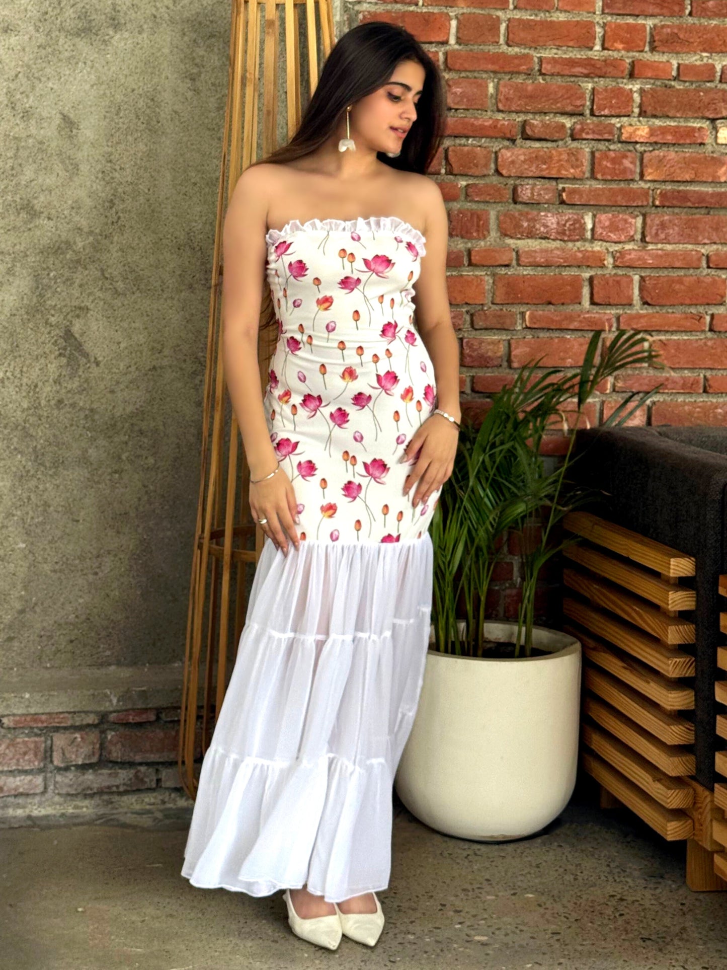 TANDUL Women Pink Flower Printed Dress