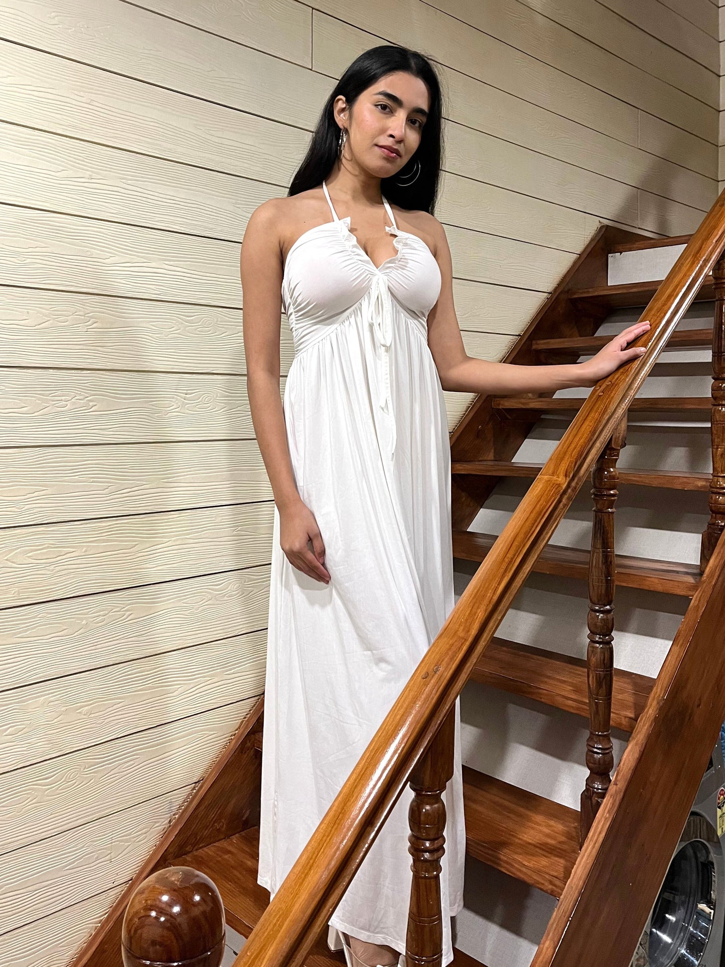 TANDUL Women Stunning White Dress
