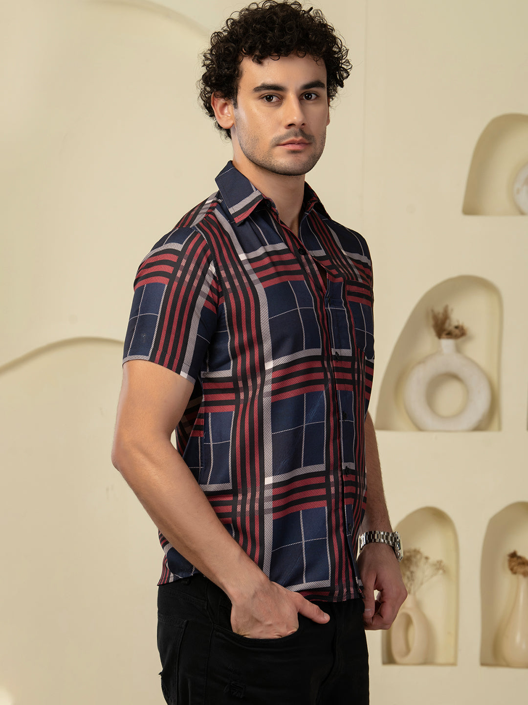 TANDUL Men Printed Casual Multicolor Shirt