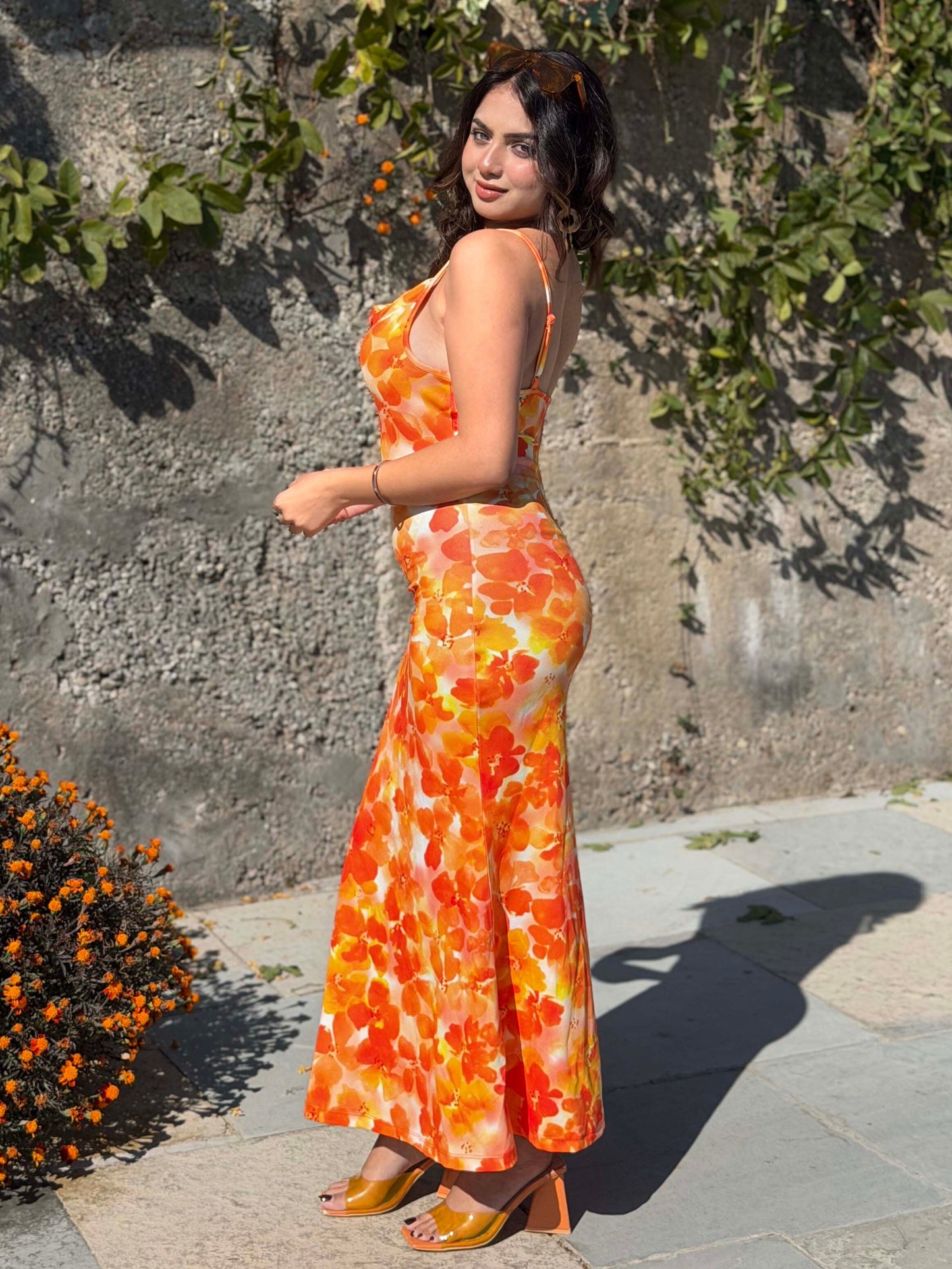 TANDUL Women Yellow Floral Dress