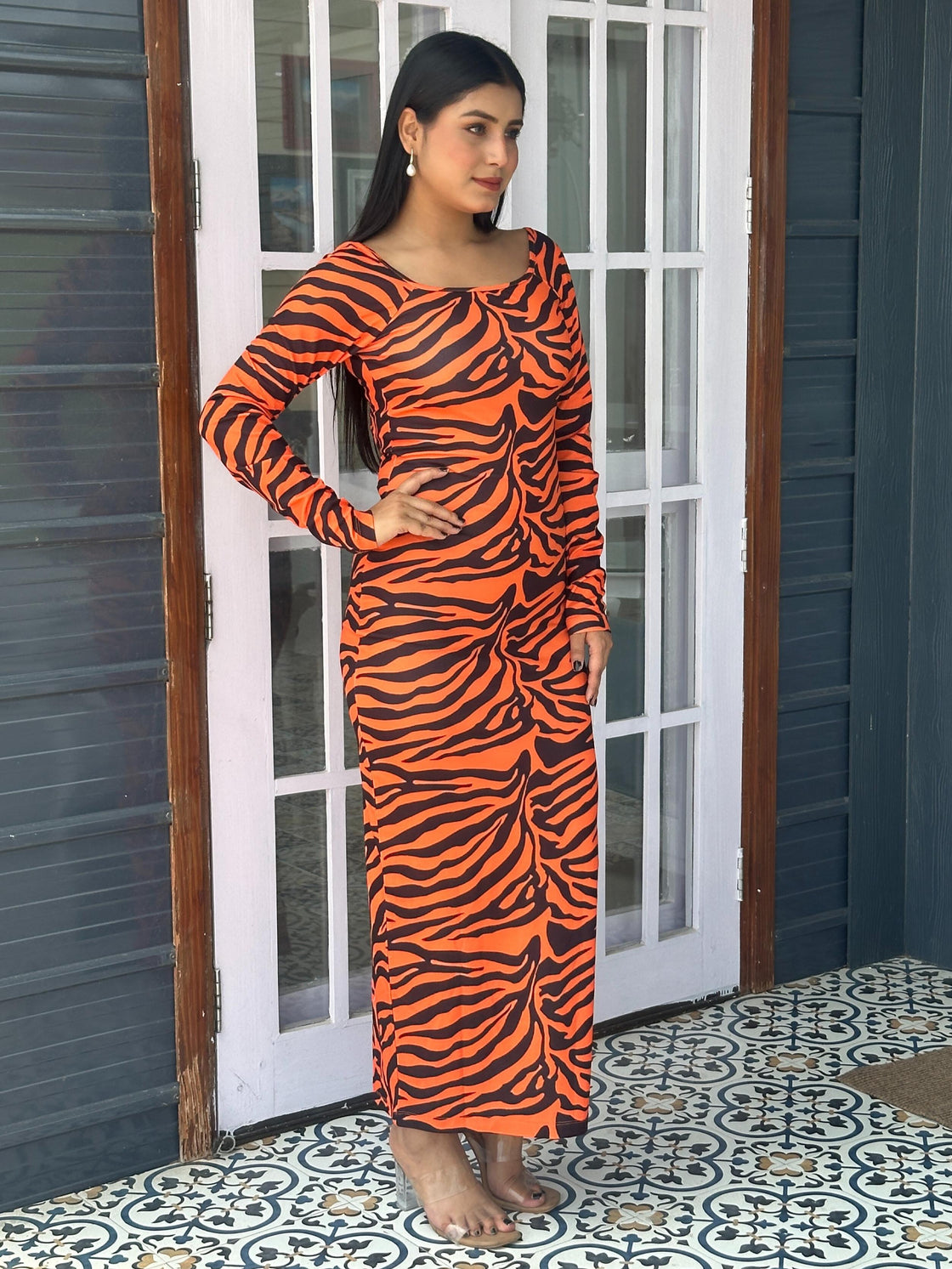 TANDUL Women Zebra Printed Bodycon Dress