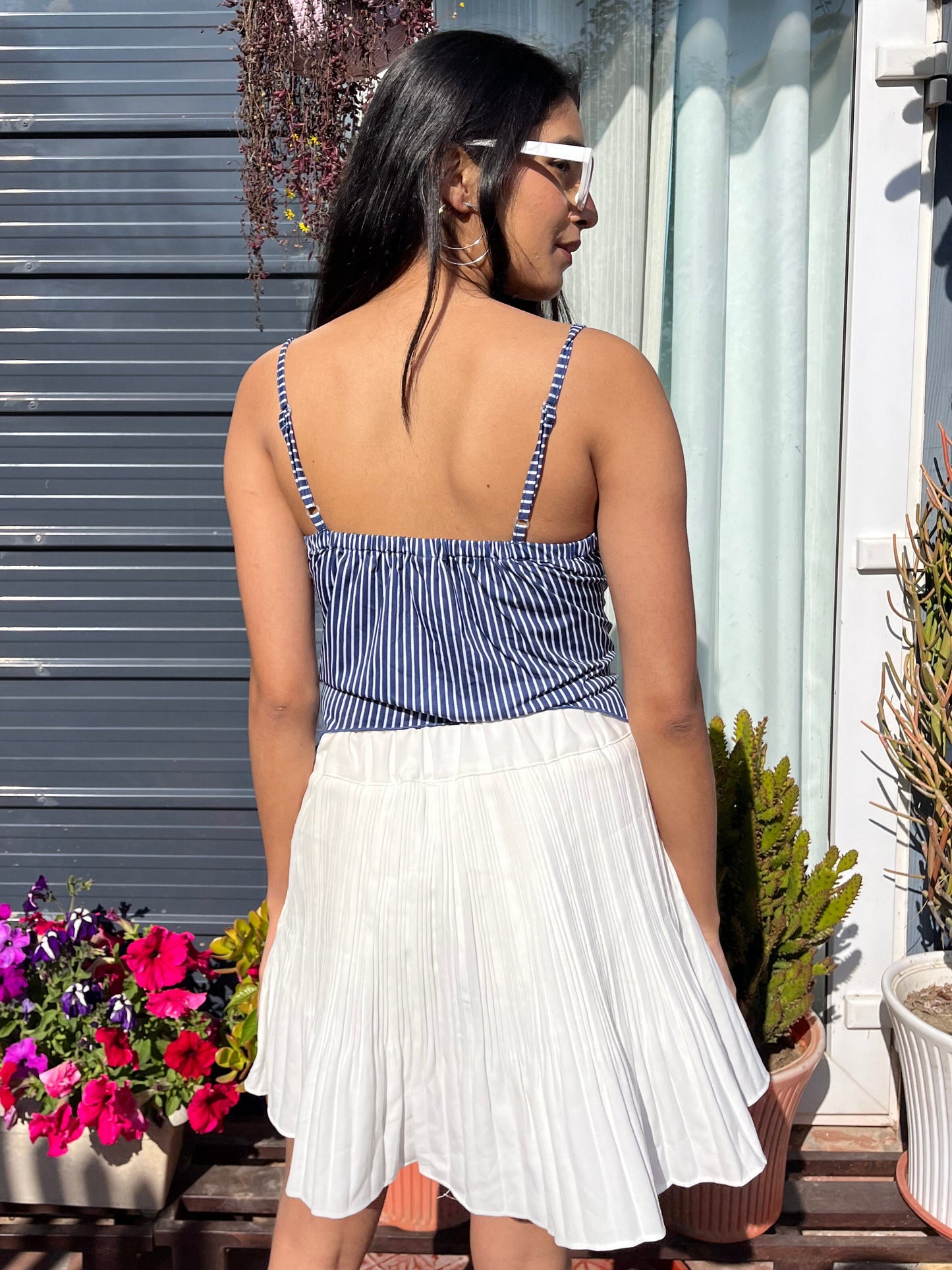 TANDUL Women Stylish Blue Striped Top