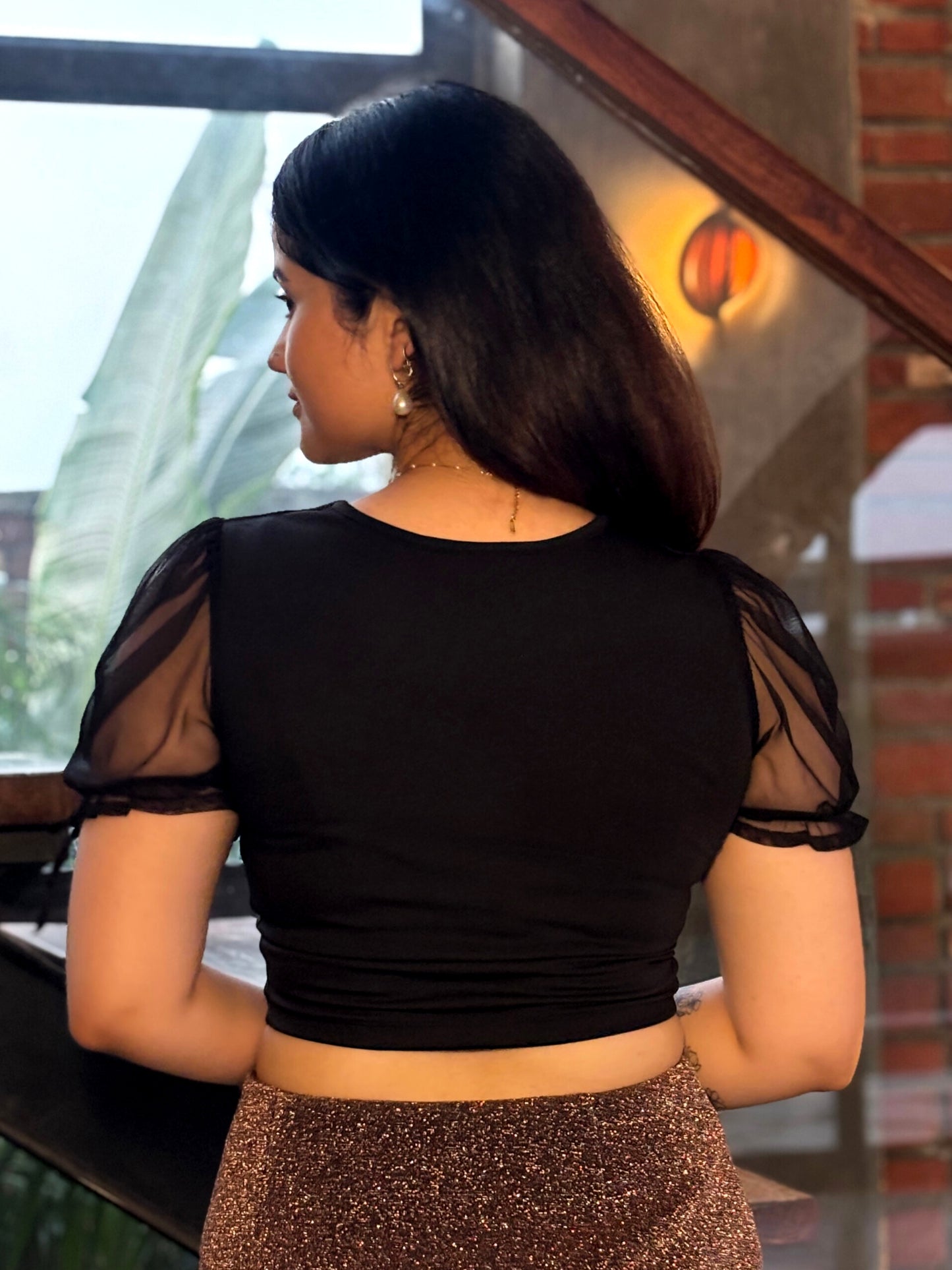 TANDUL Stunning Black Top