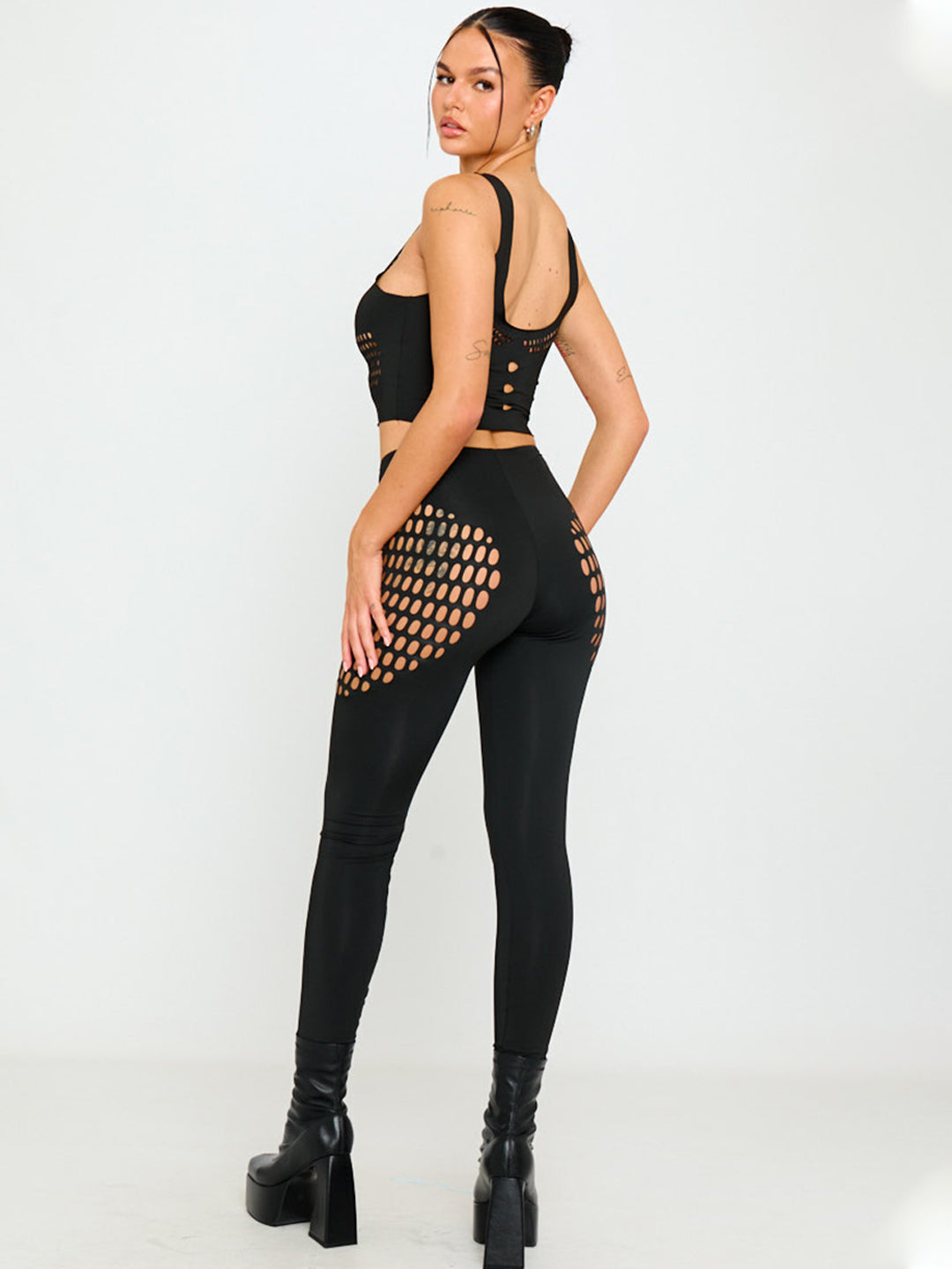 ELTIRE Women's Polyimide Two piece Body Stocking
