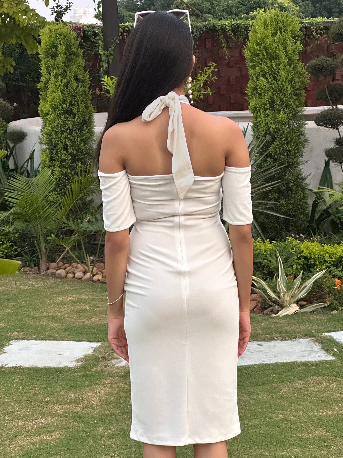 TANDUL Women Stunning White Dress