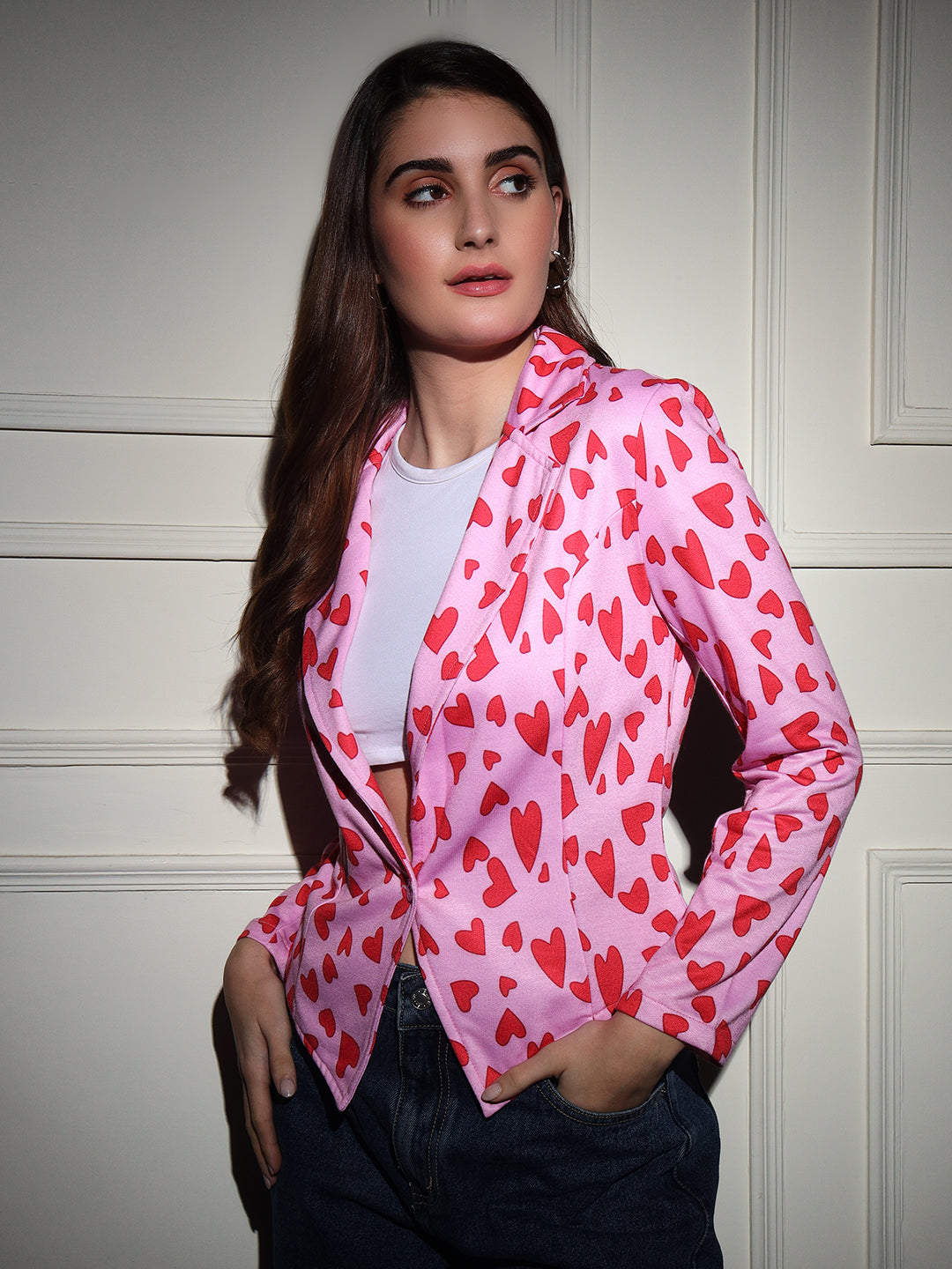 TANDUL  Polyester Printed Coat For Women