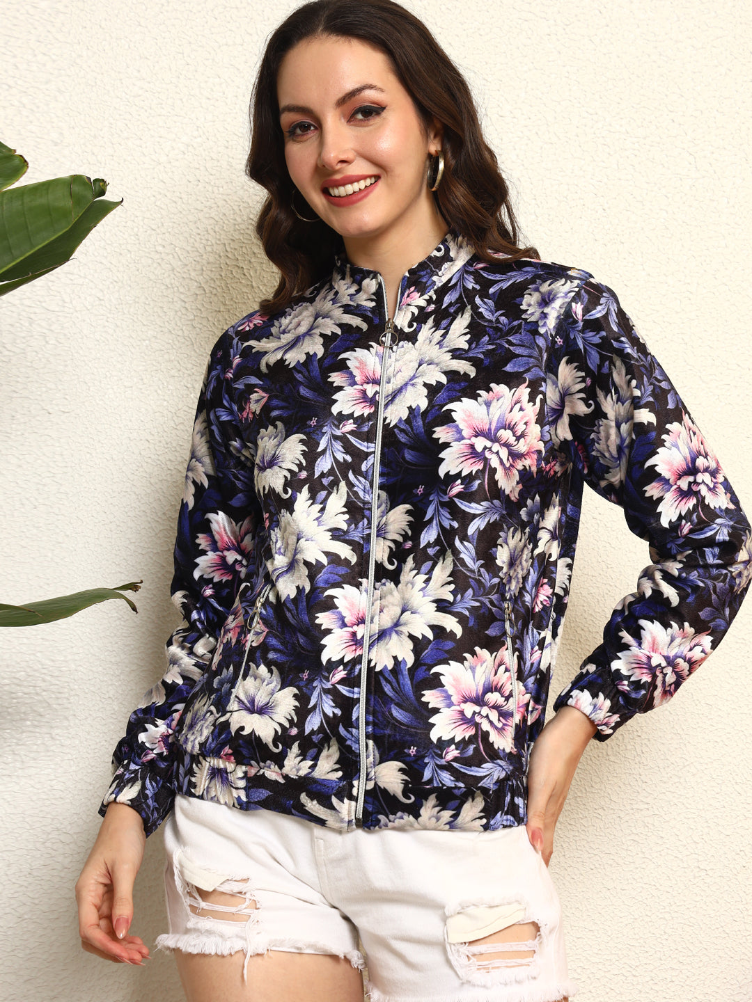 TANDUL  Women Floral Print Puffer Jacket