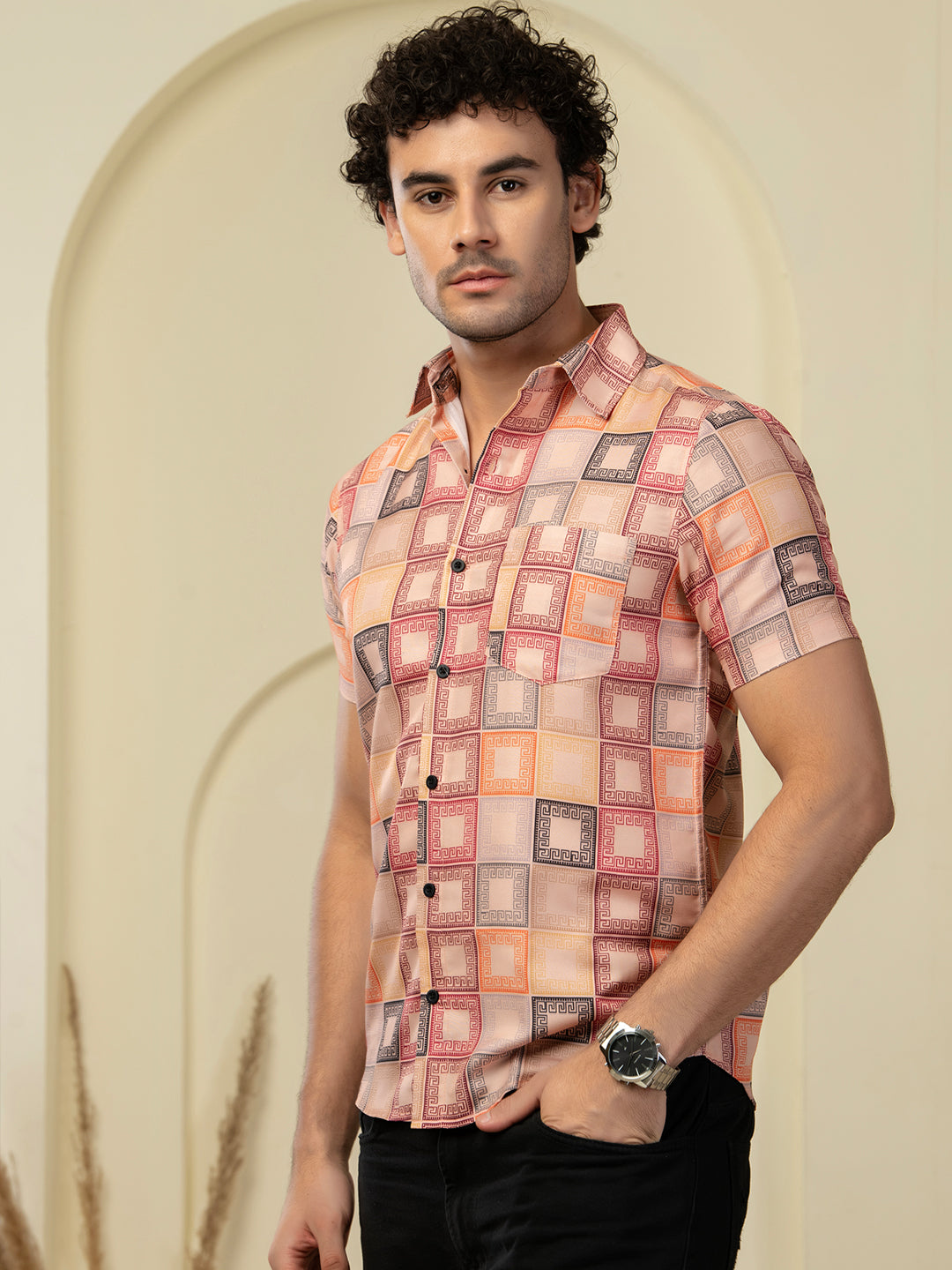 TANDUL Men Printed Casual Multicolor Shirt