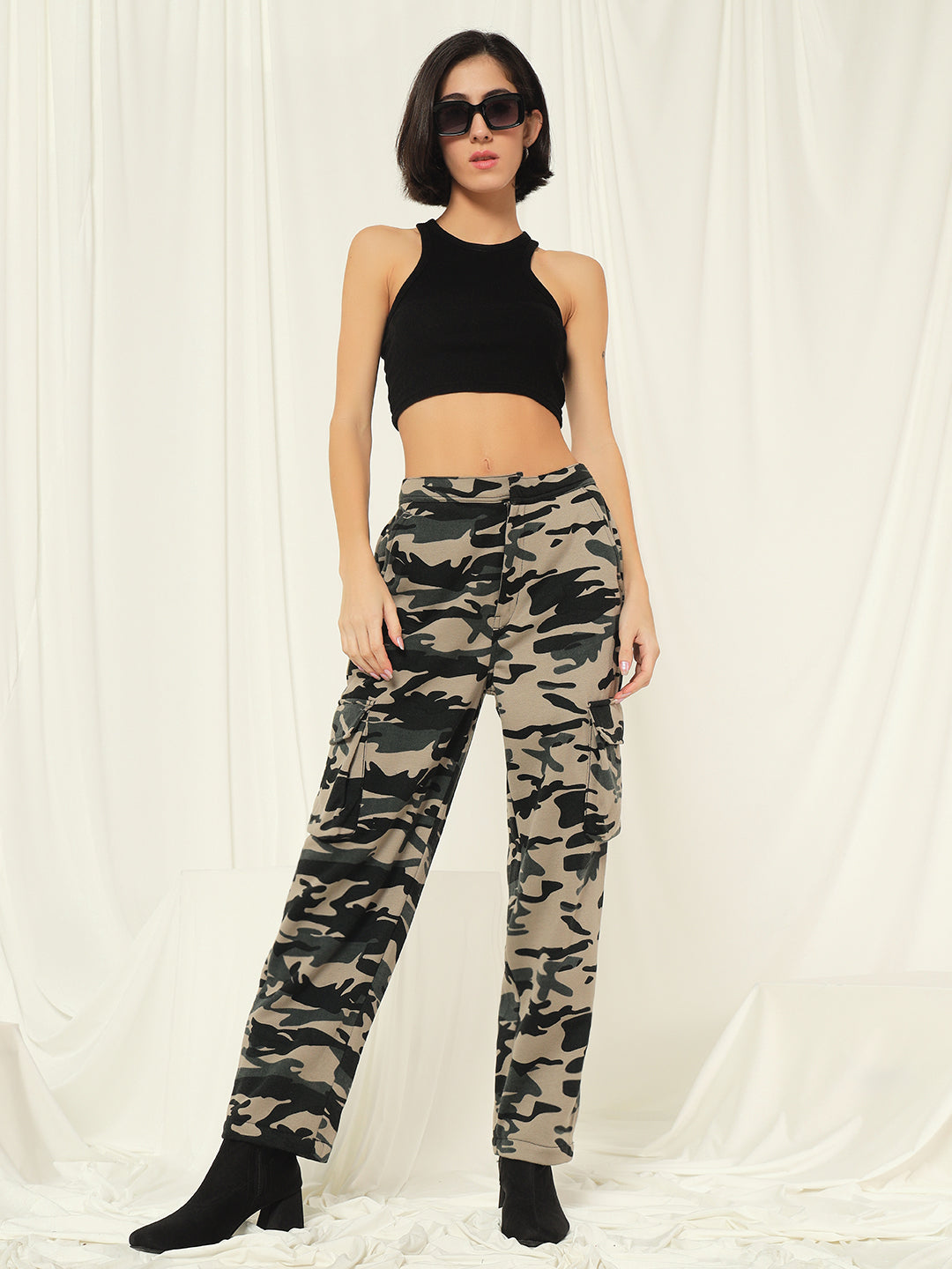 TANDUL  Women Regular Fit Khaki Lycra Blend Trousers