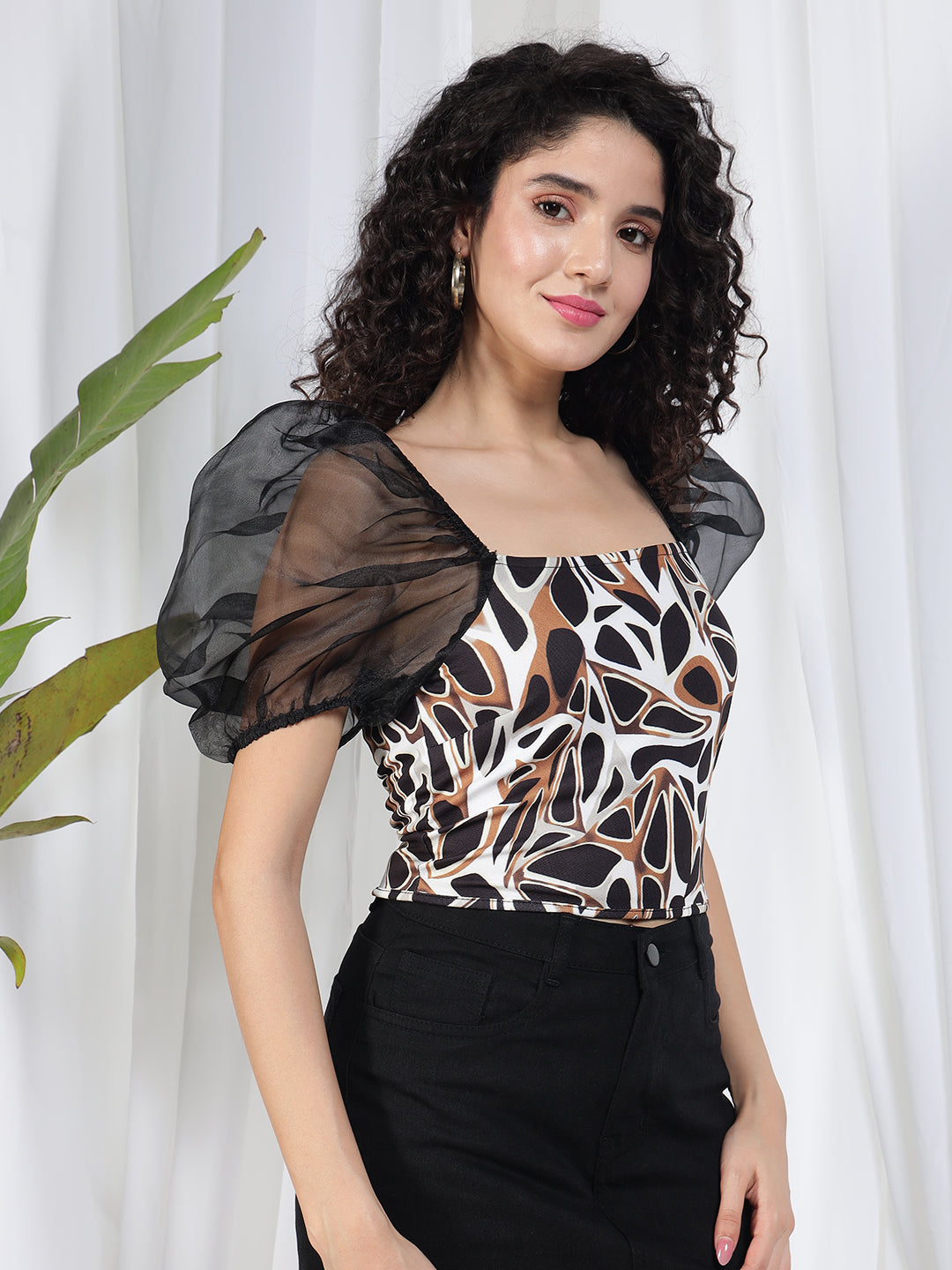 TANDUL Women Stylish Printed Crop Top