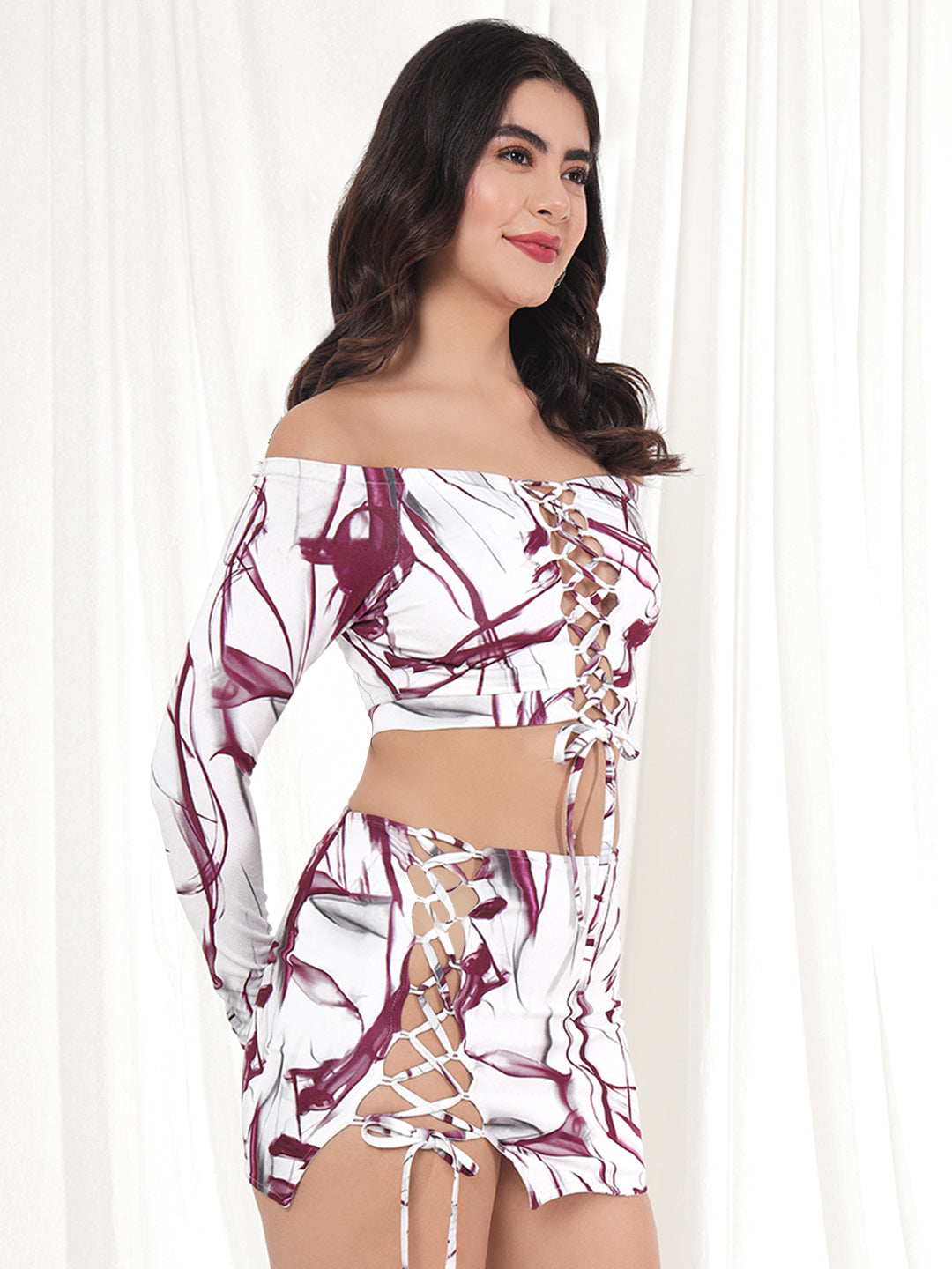 TANDUL Top Skirt Co-ords Set