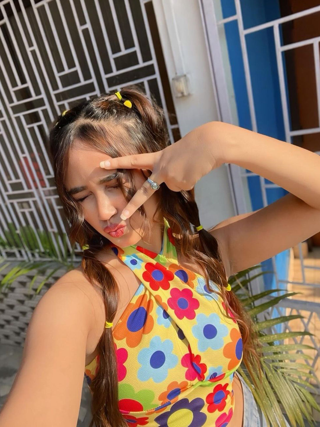 TANDUL  Casual Sleeveless Printed Women Multicolor Top