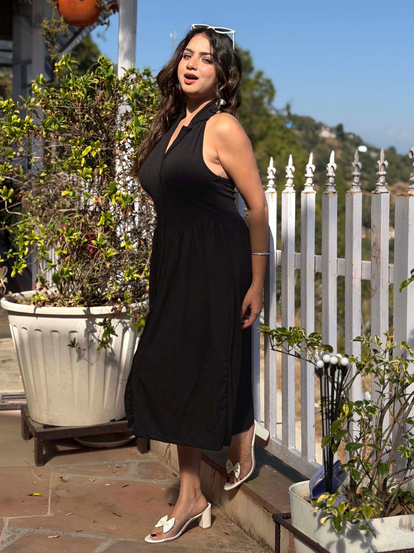 TANDUL Women Stunning Black Dress