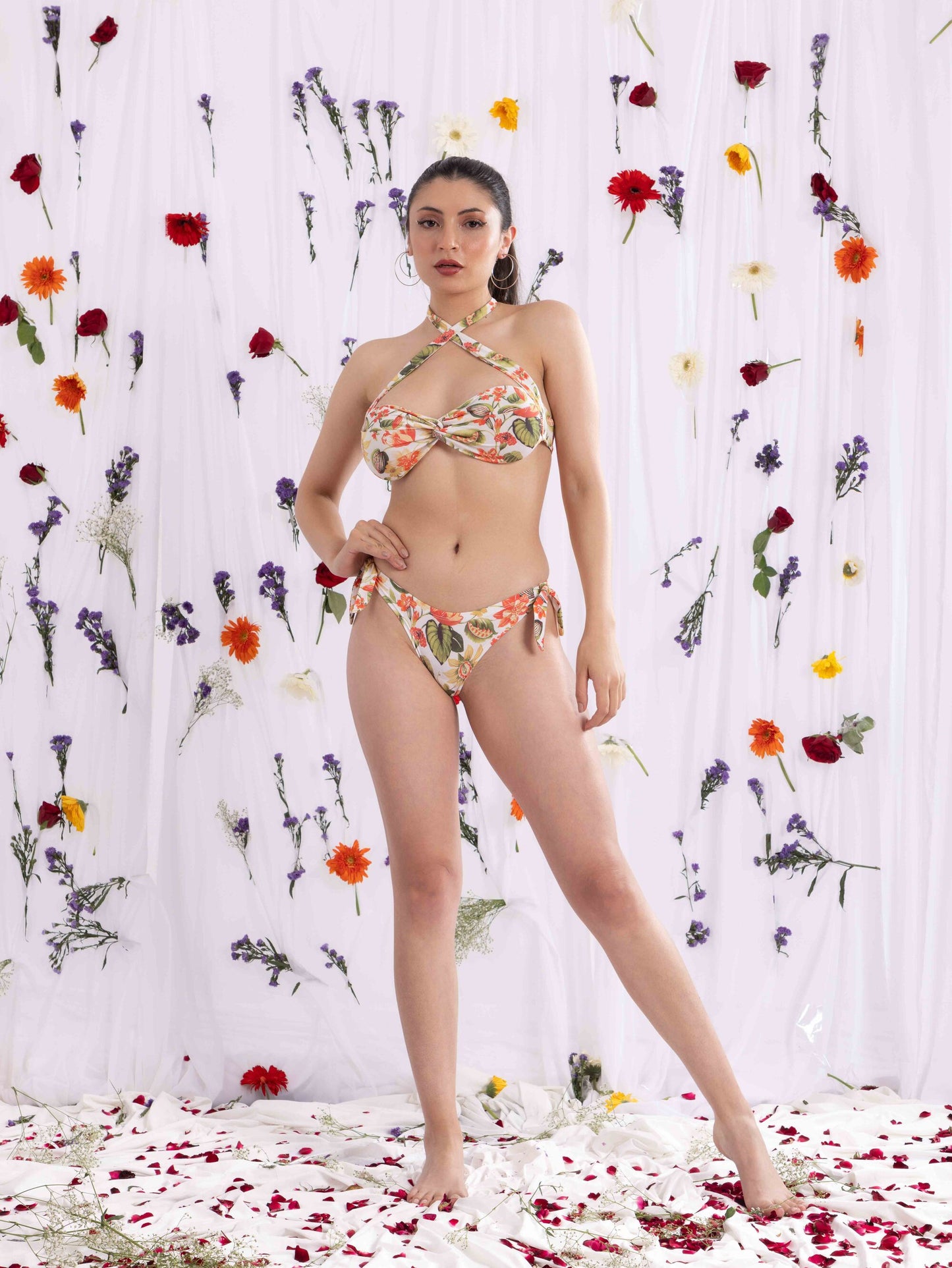 ELTIRE Women  Floral Printed Lingerie Set