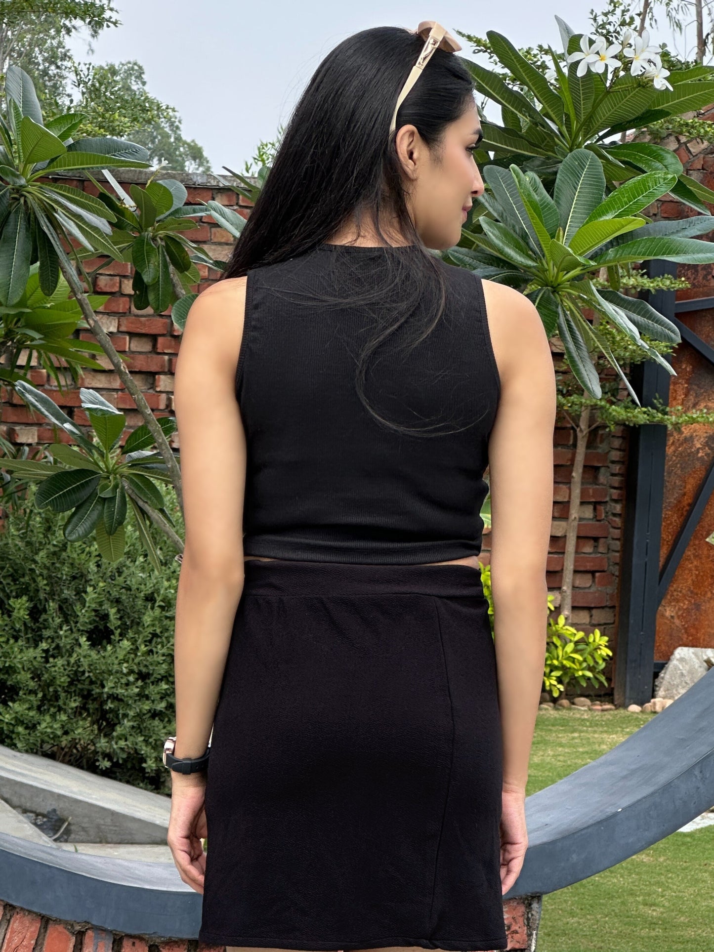 TANDUL Women Stylish Rib Crop Top