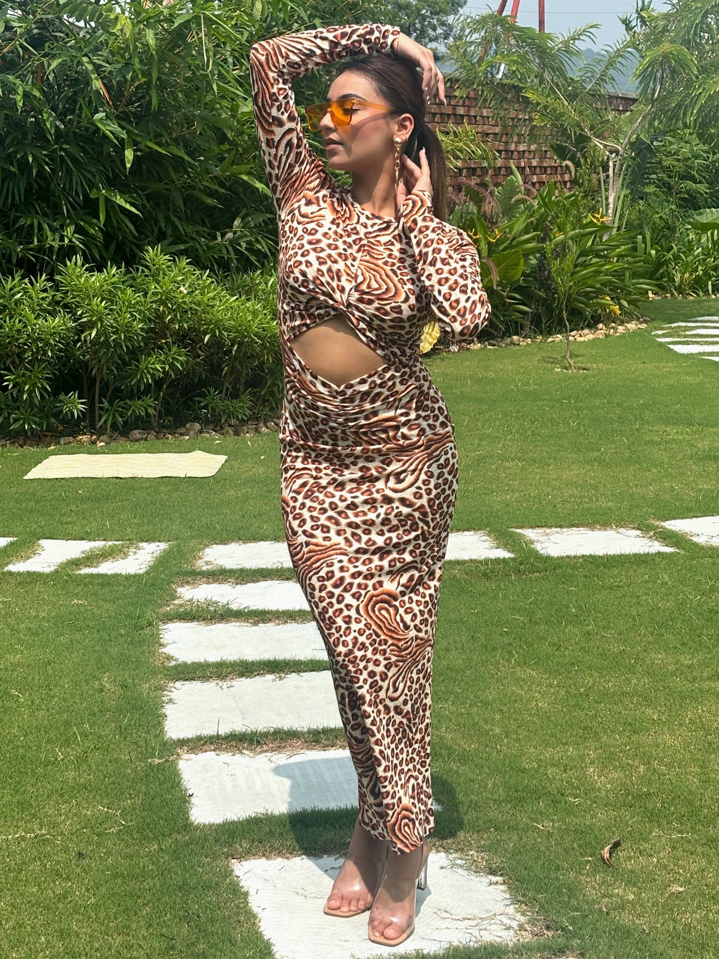 TANDUL Women Stunning Leopard Printed Dress