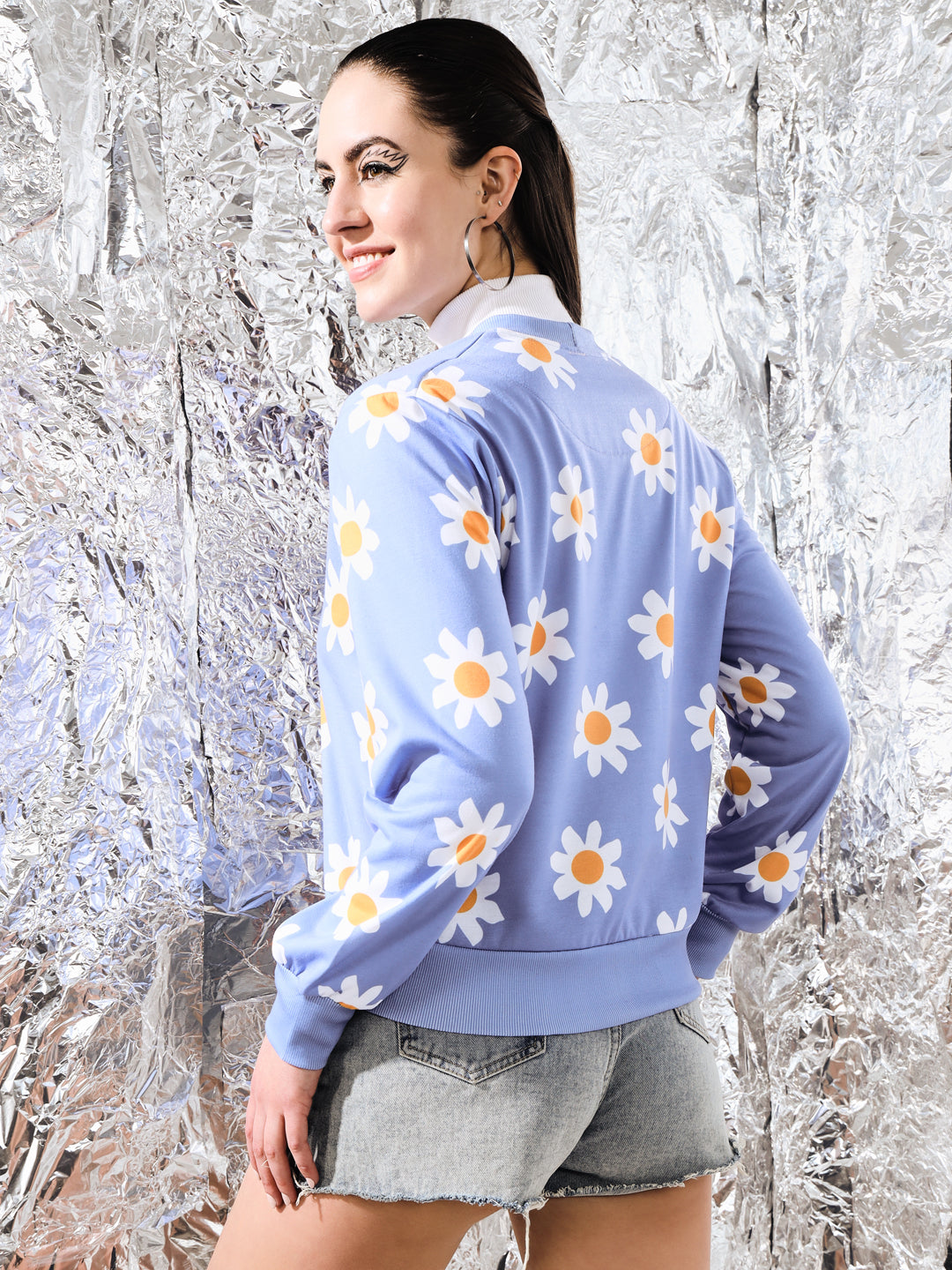 TANDUL Women Printed V Neck Multicolor Sweater