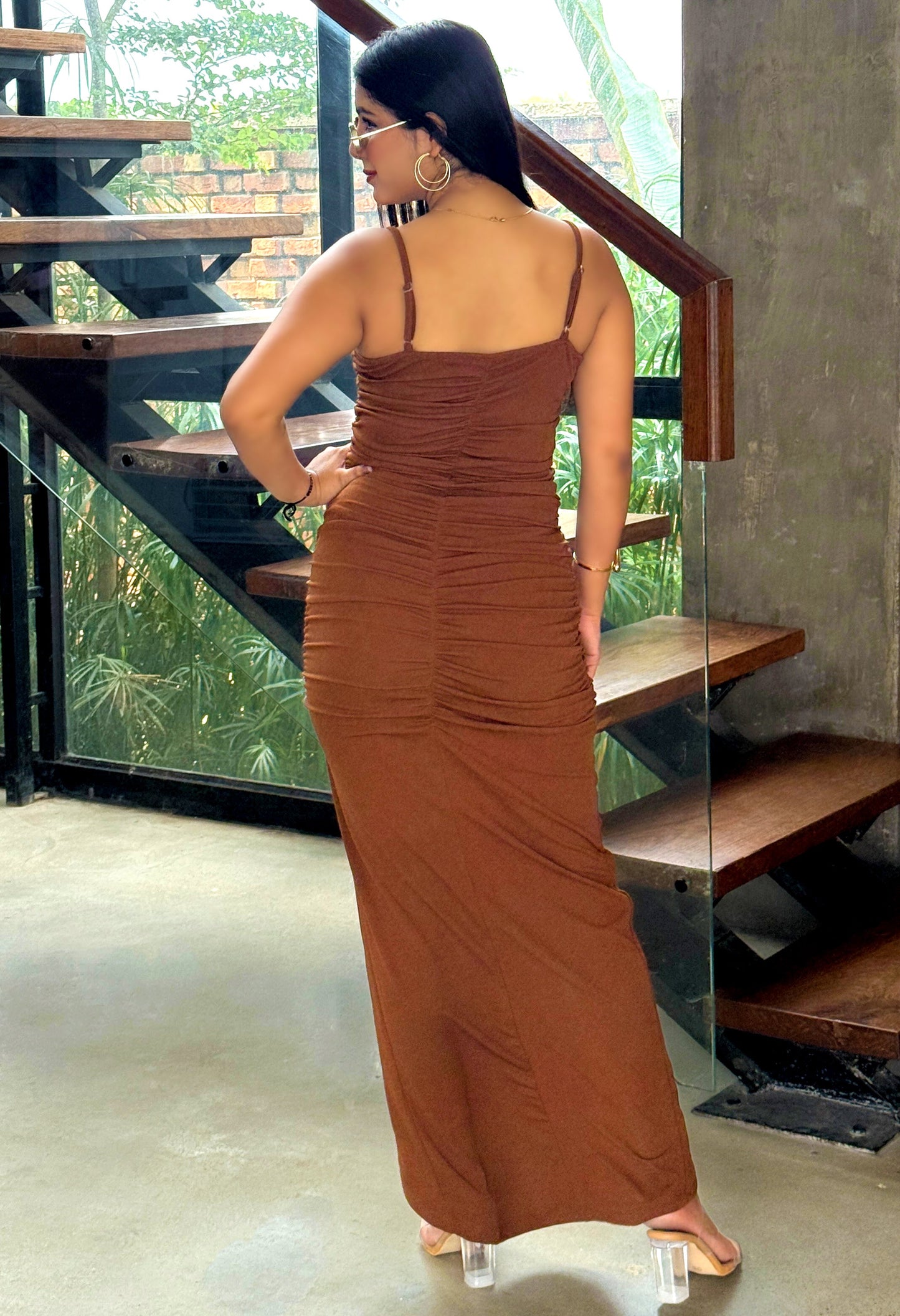 TANDUL Women Stunning Brown Dress