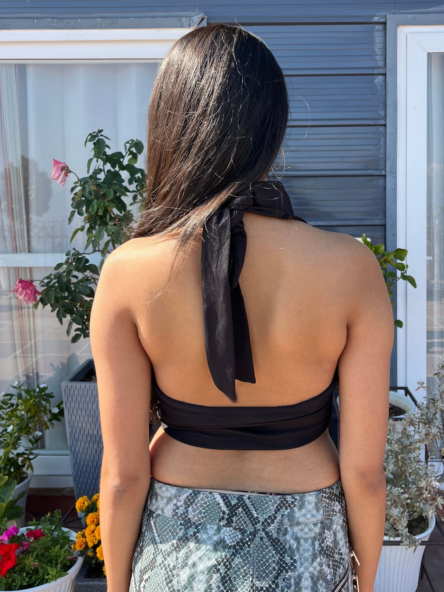 TANDUL Women Chic Black Crop Top