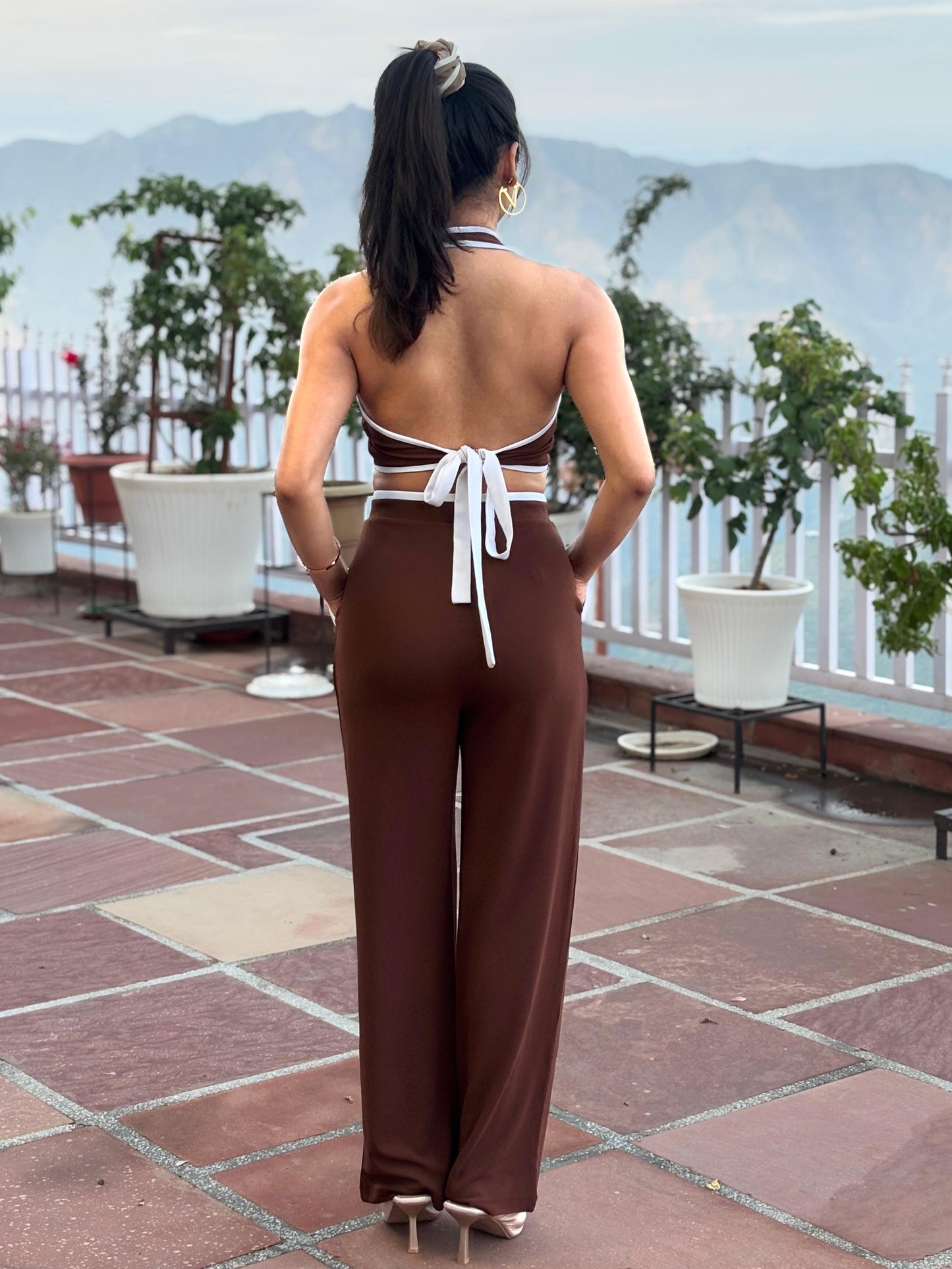 TANDUL  Women Brown Chic Co-ord Set