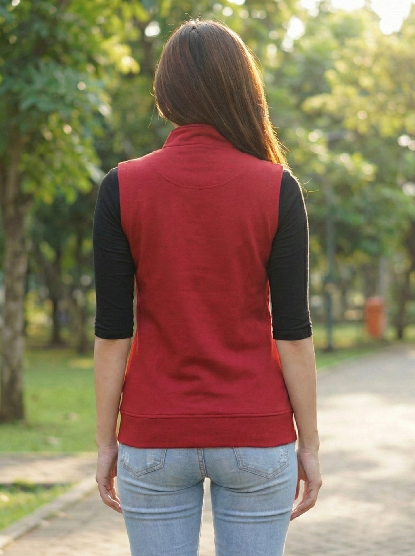 TANDUL Sleeveless Solid Women Jacket