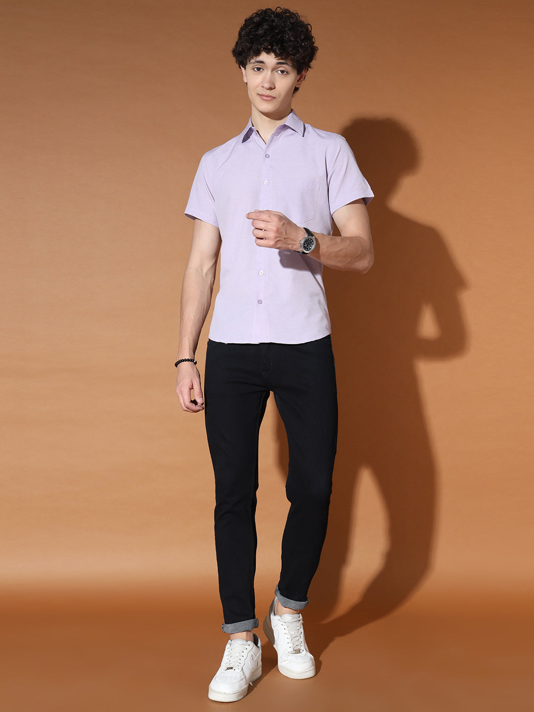 TANDUL  Men Regular Fit Solid Casual Shirt