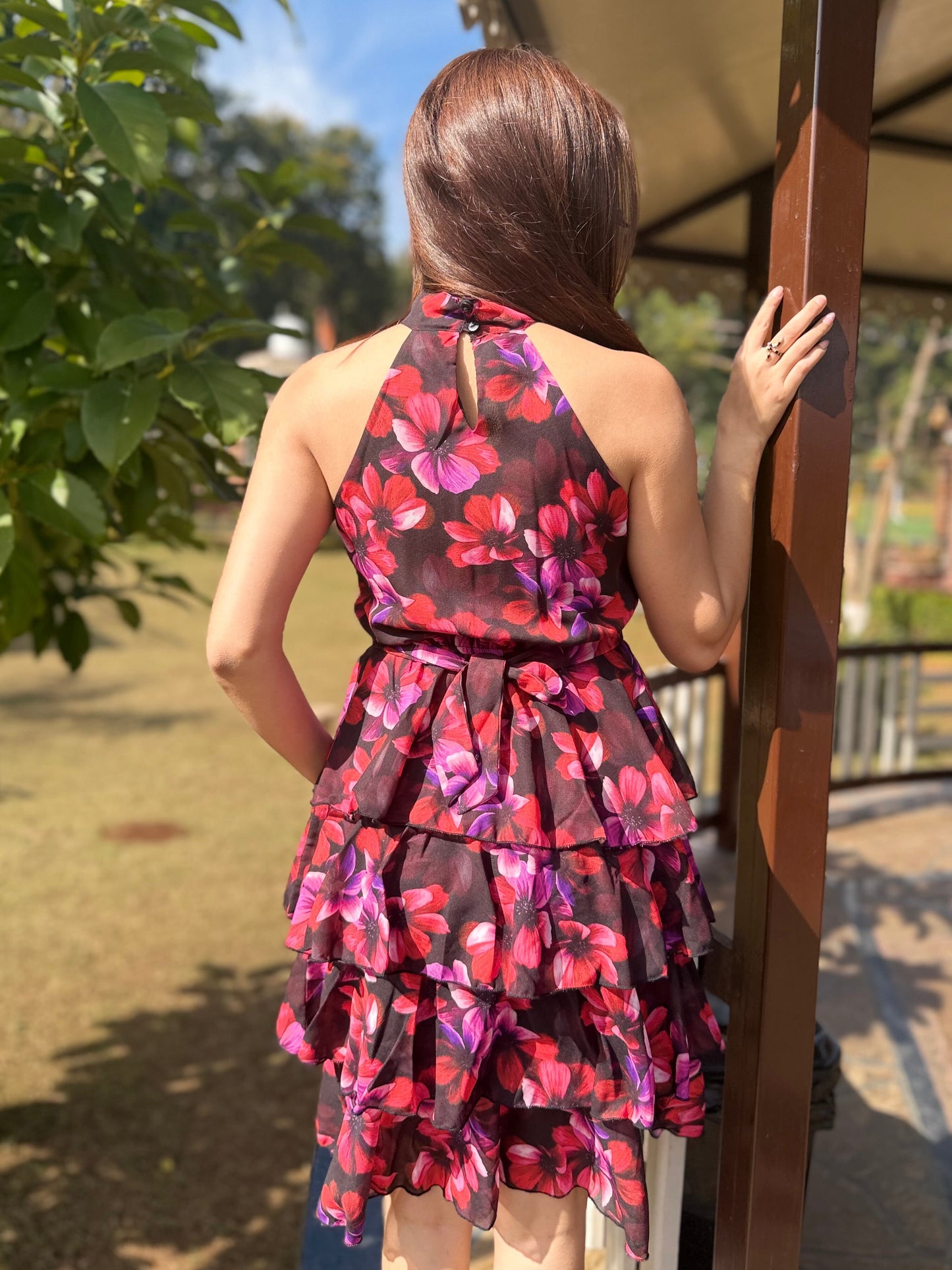 TANDUL Women Stunning Floral Georgette Dress