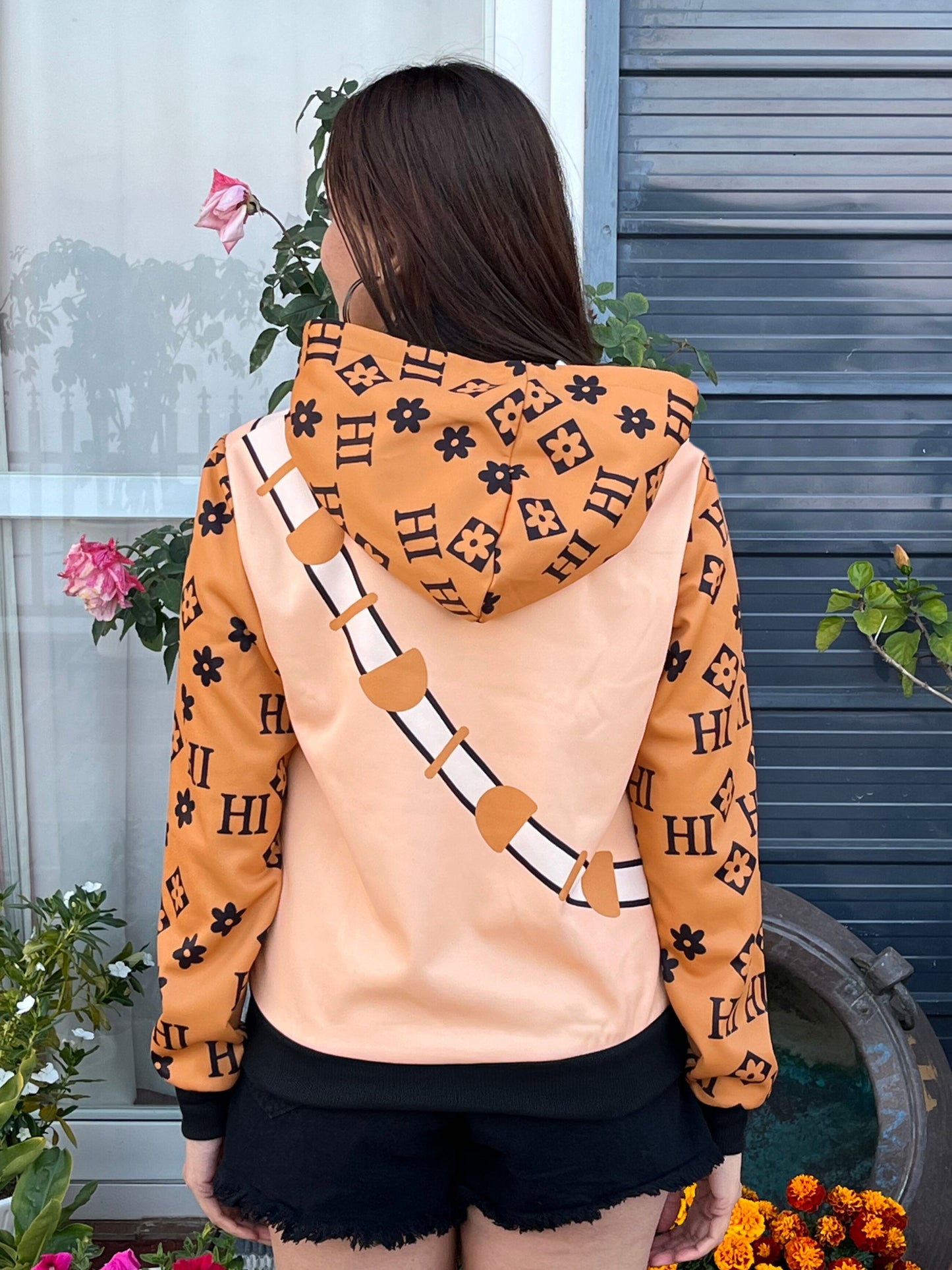 TANDUL Women Stylish Bear Printed Hoodie