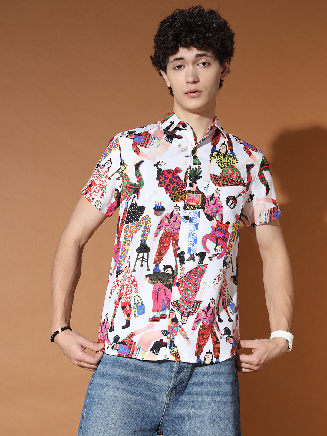 TANDUL  Men Regular Fit Printed Casual Shirt