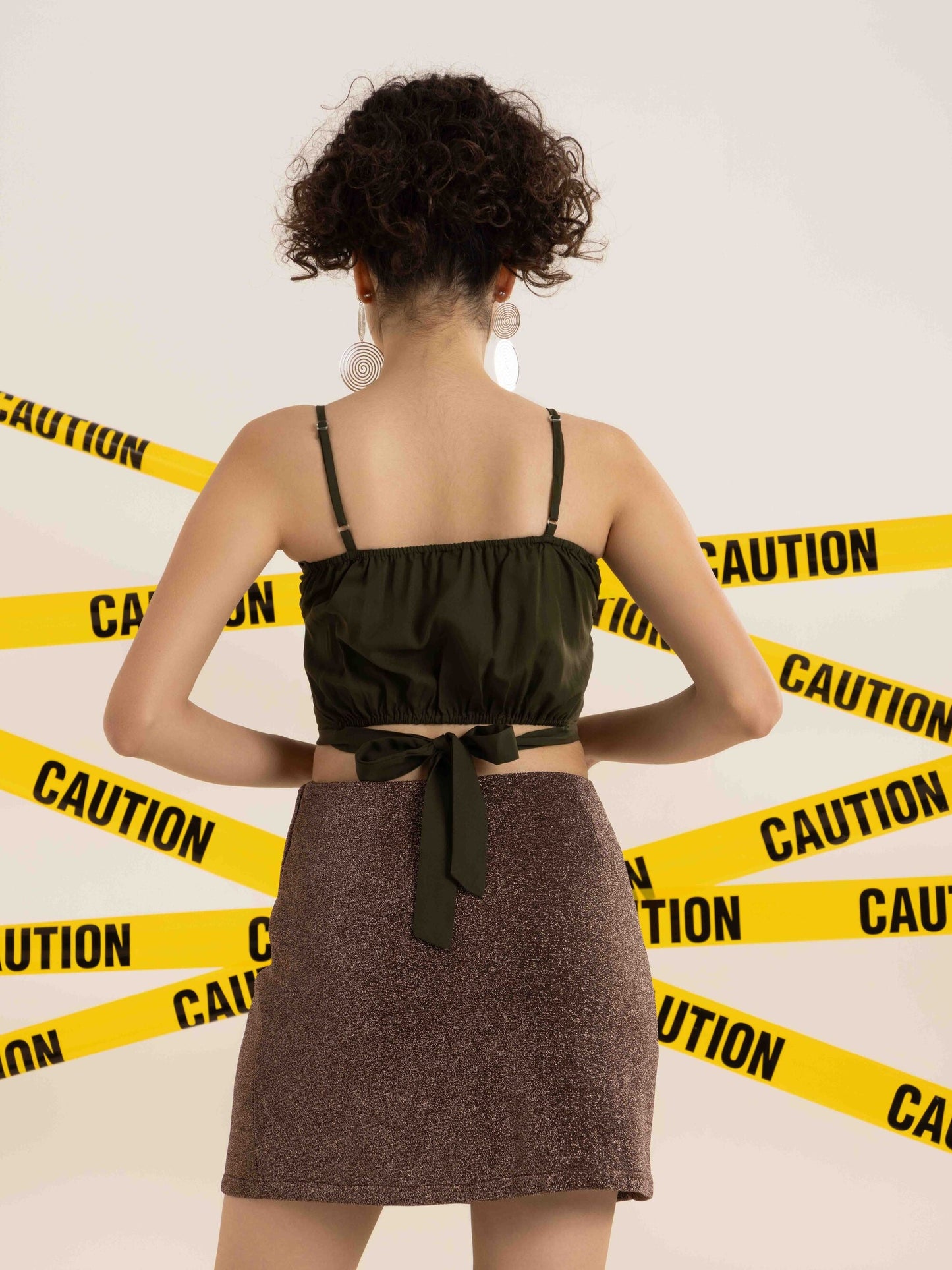 TANDUL Casual Sleeveless Solid Women Green Top