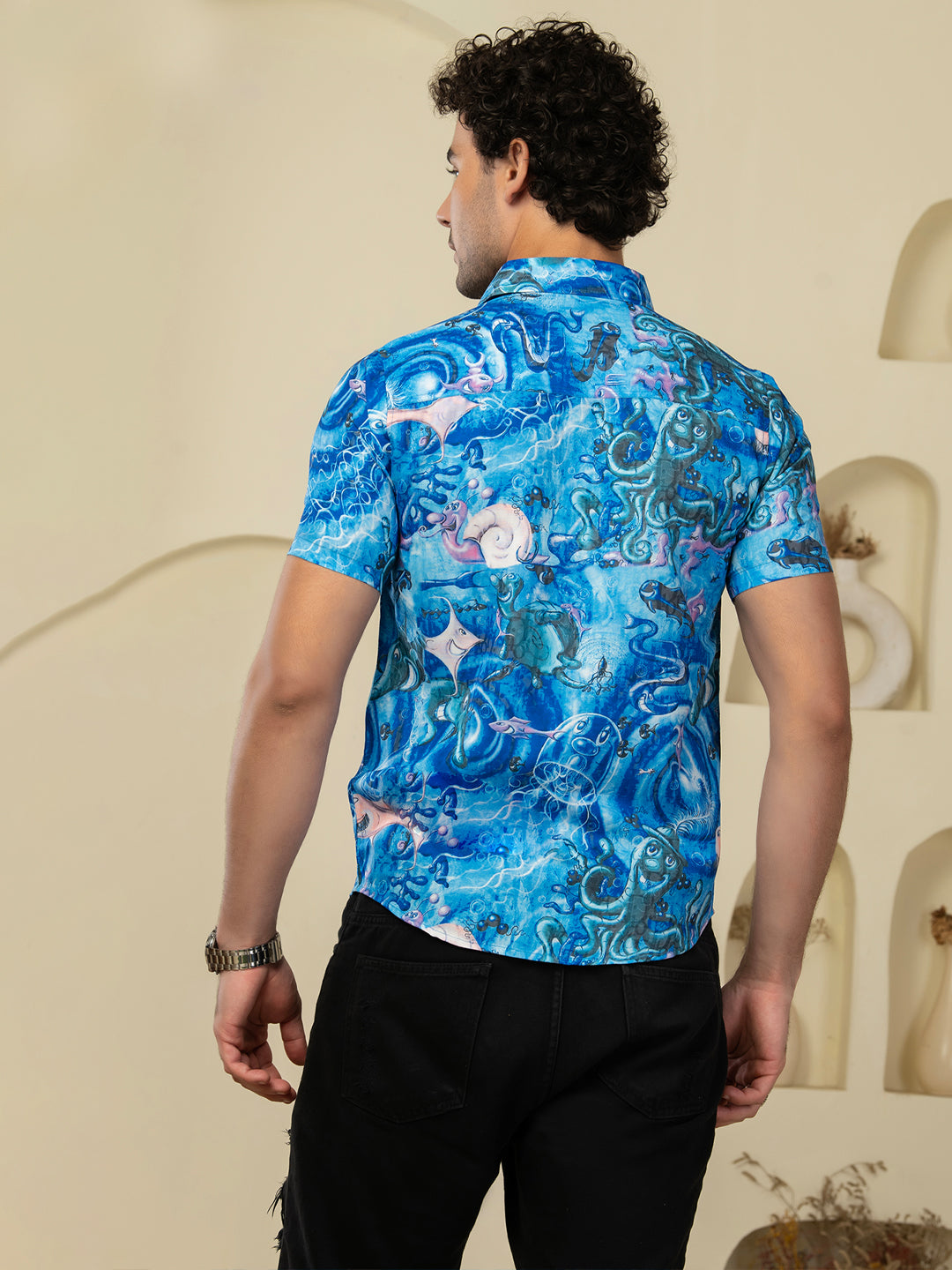 TANDUL Men Printed Casual Multicolor Shirt