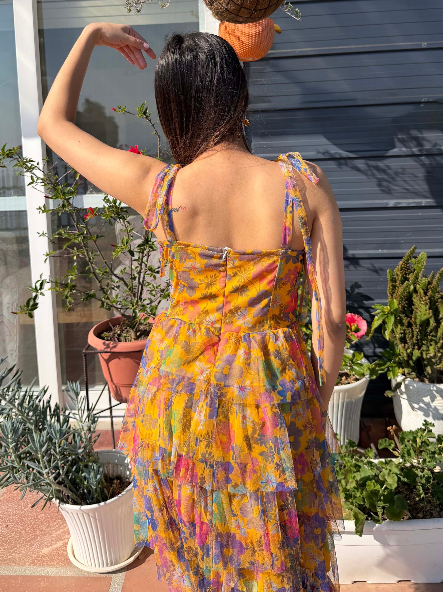 TANDUL Women Floral Printed Net Dress