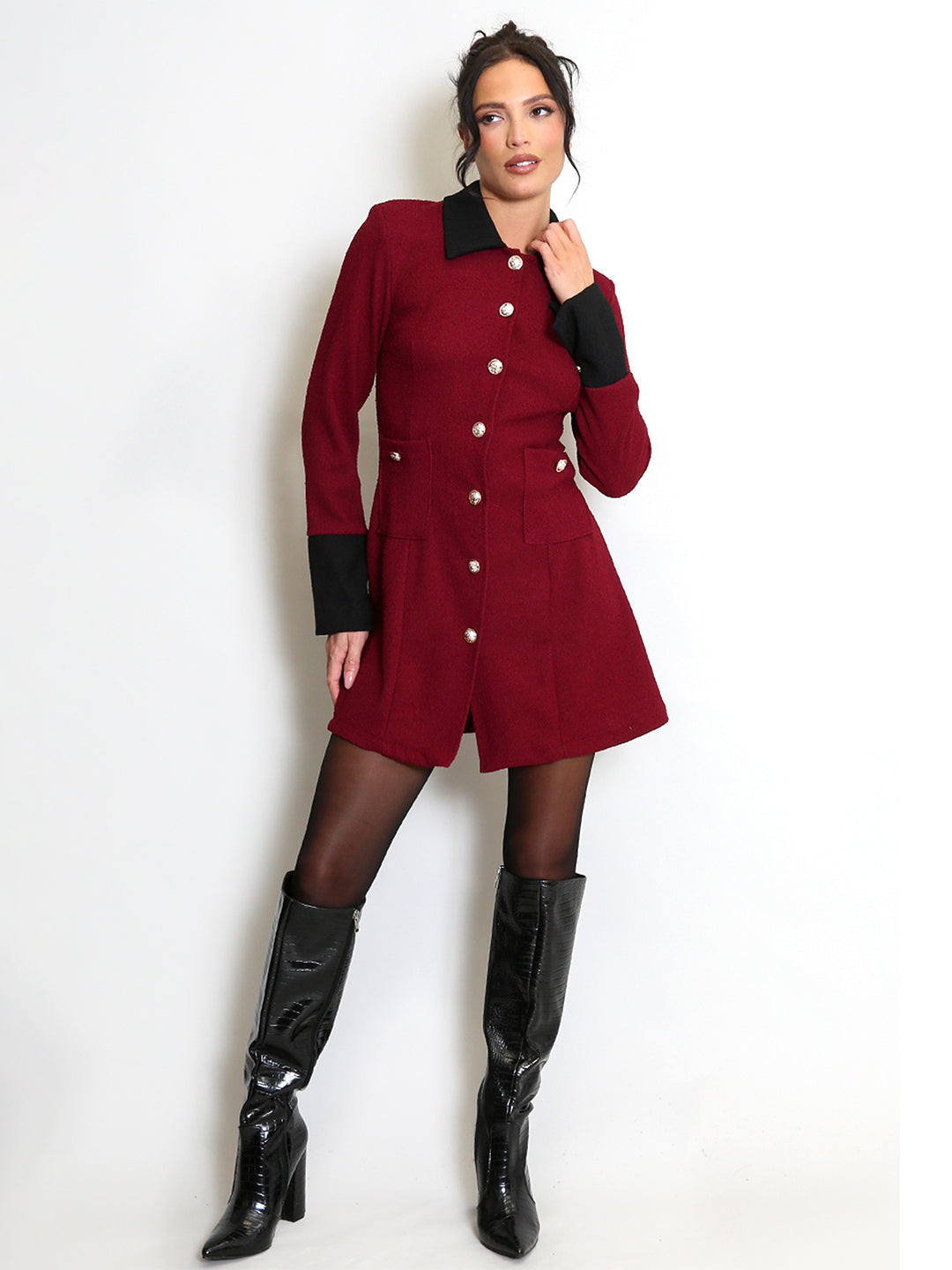 TANDUL  Women Fit and Flare Red Dress