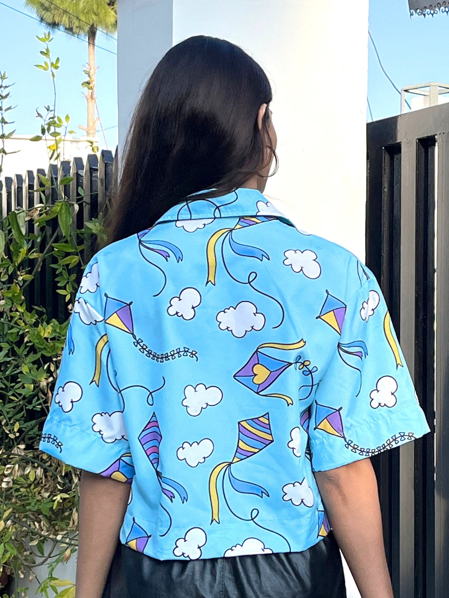 TANDUL Women Skyblue Printed Shirt