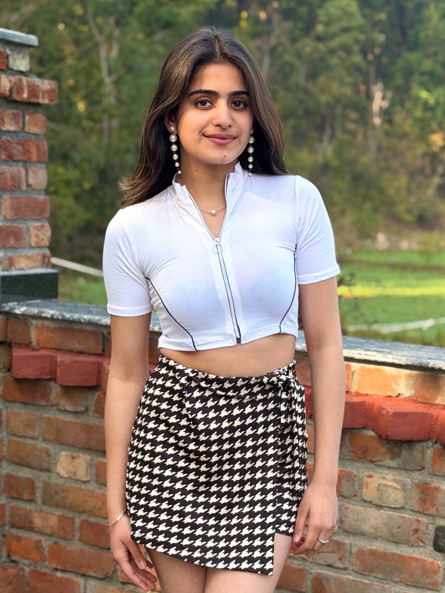 TANDUL Women Check Printed Shorts cum Skirt
