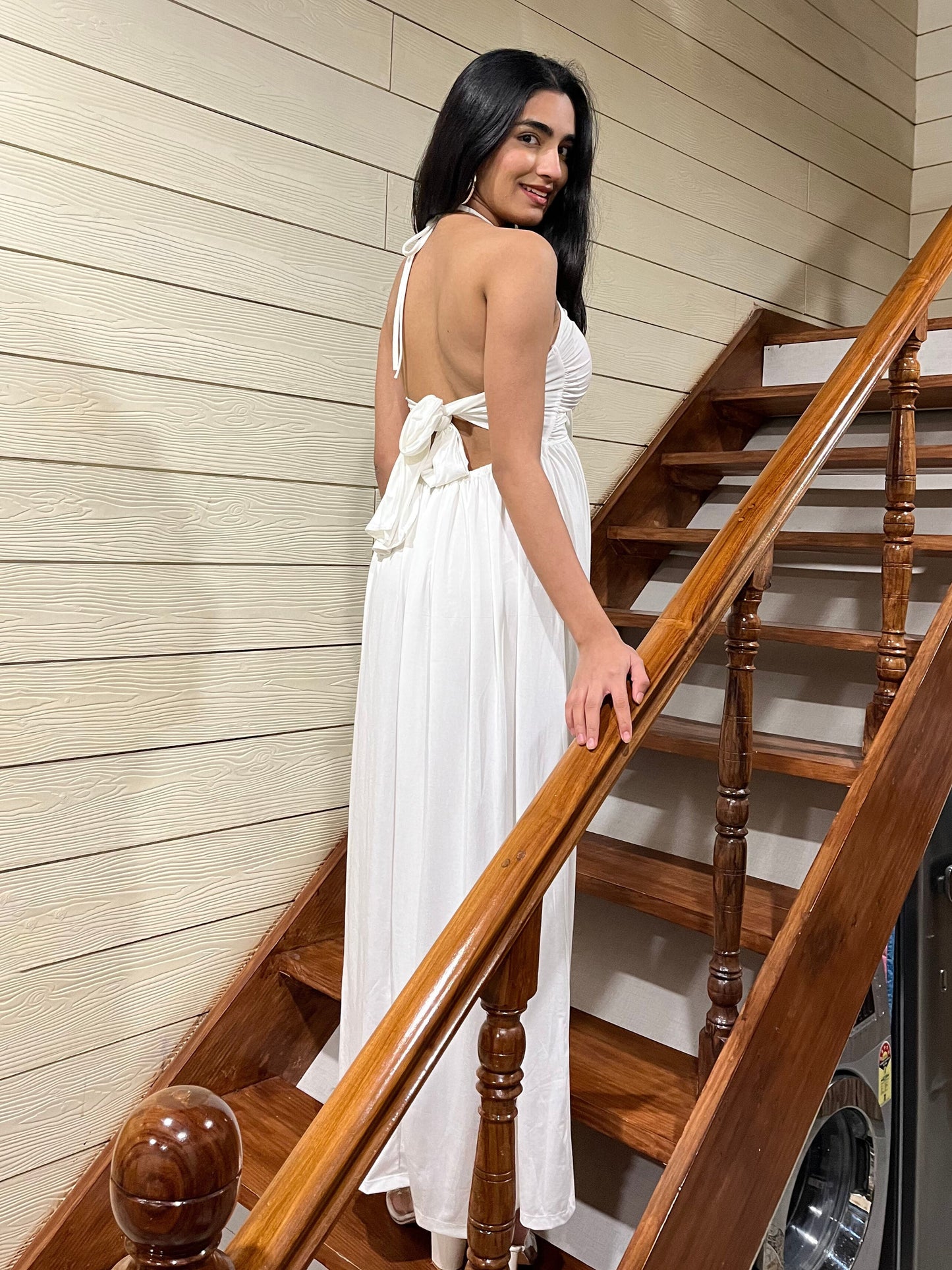 TANDUL Women Stunning White Dress