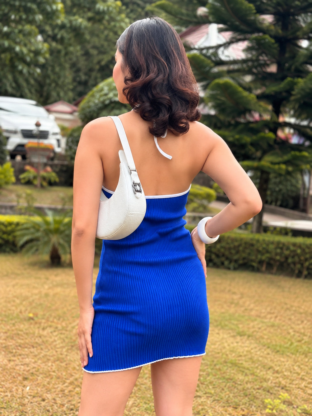 TANDUL Women Stunning Blue Knitted Dress