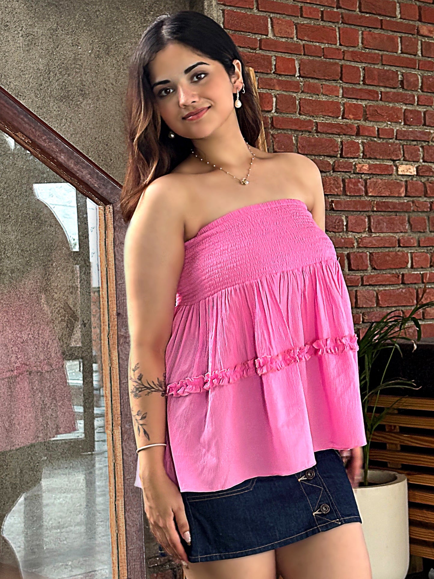 TANDUL Women Charming Pink Top