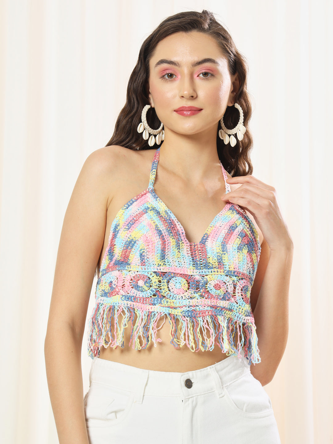 TANDUL  Casual Sleeveless Printed Women Multicolor Top