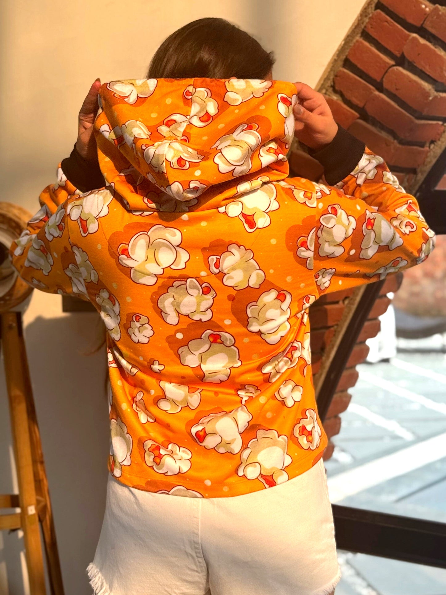 TANDUL Women Yellow Printed Hoodie