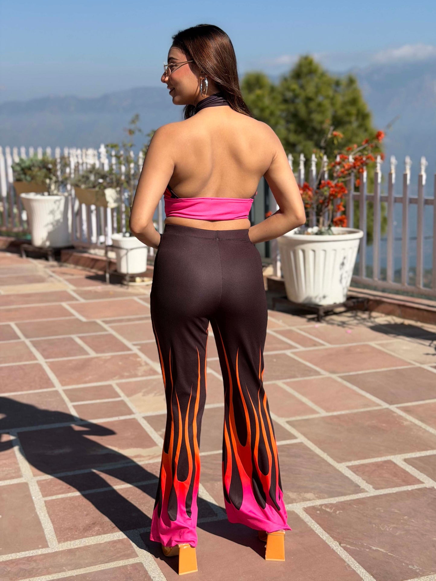 TANDUL Women Bold Flame Printed Co-ord Set