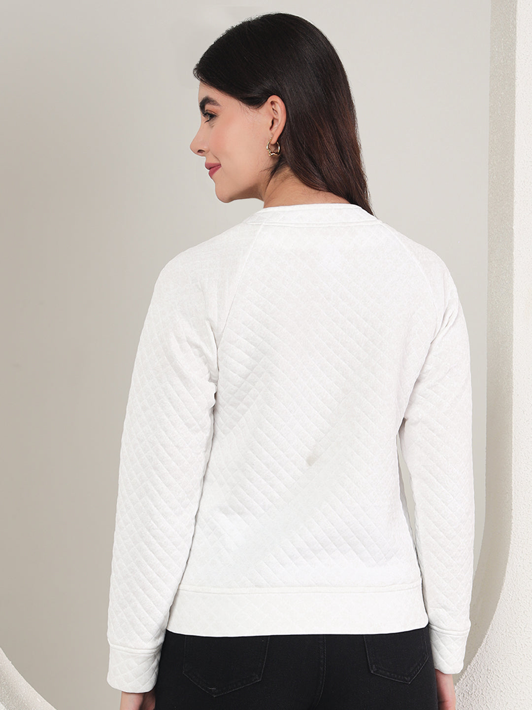 TANDUL  Women Full Sleeve Solid Sweatshirt