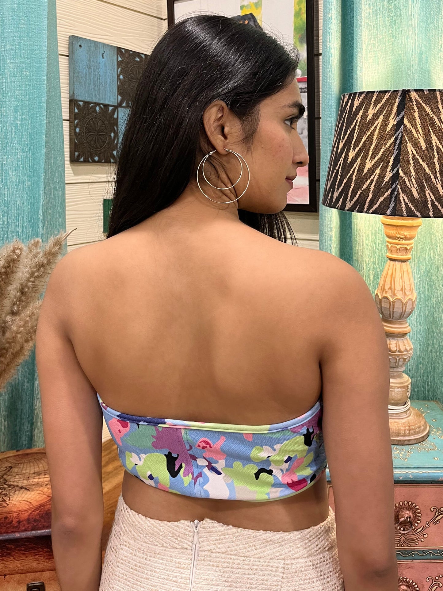 TANDUL Casual Sleeveless Printed Women Multicolor Top